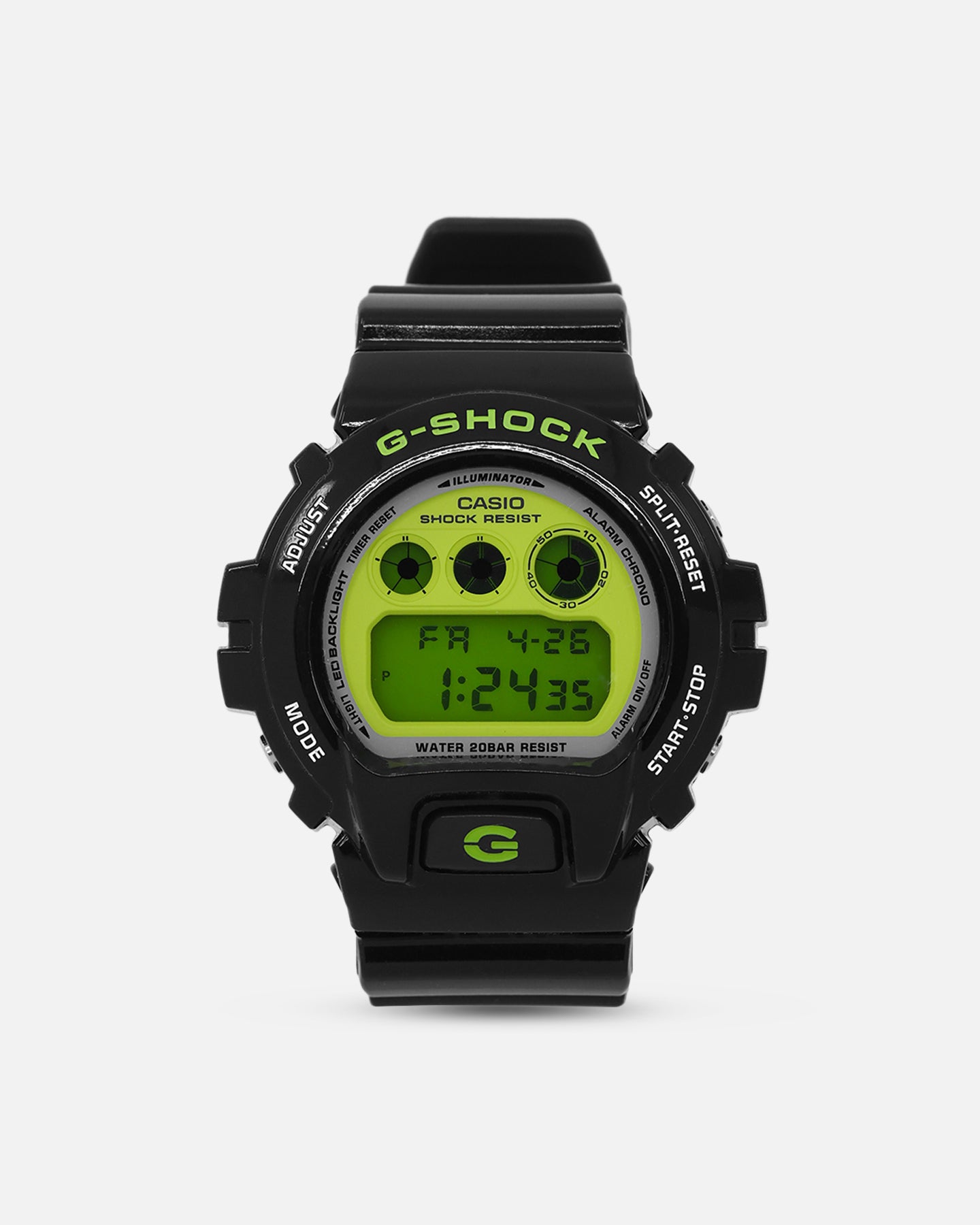 G Shock DW-6900RCS-1 Crazy Colours Watch Black/Green、mySite、zt4zffjzw