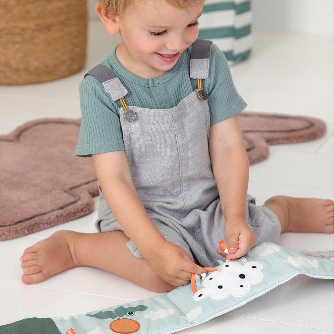  Done by Deer Fold-out Soft Book - Green - Croco、mySite、merchandisen