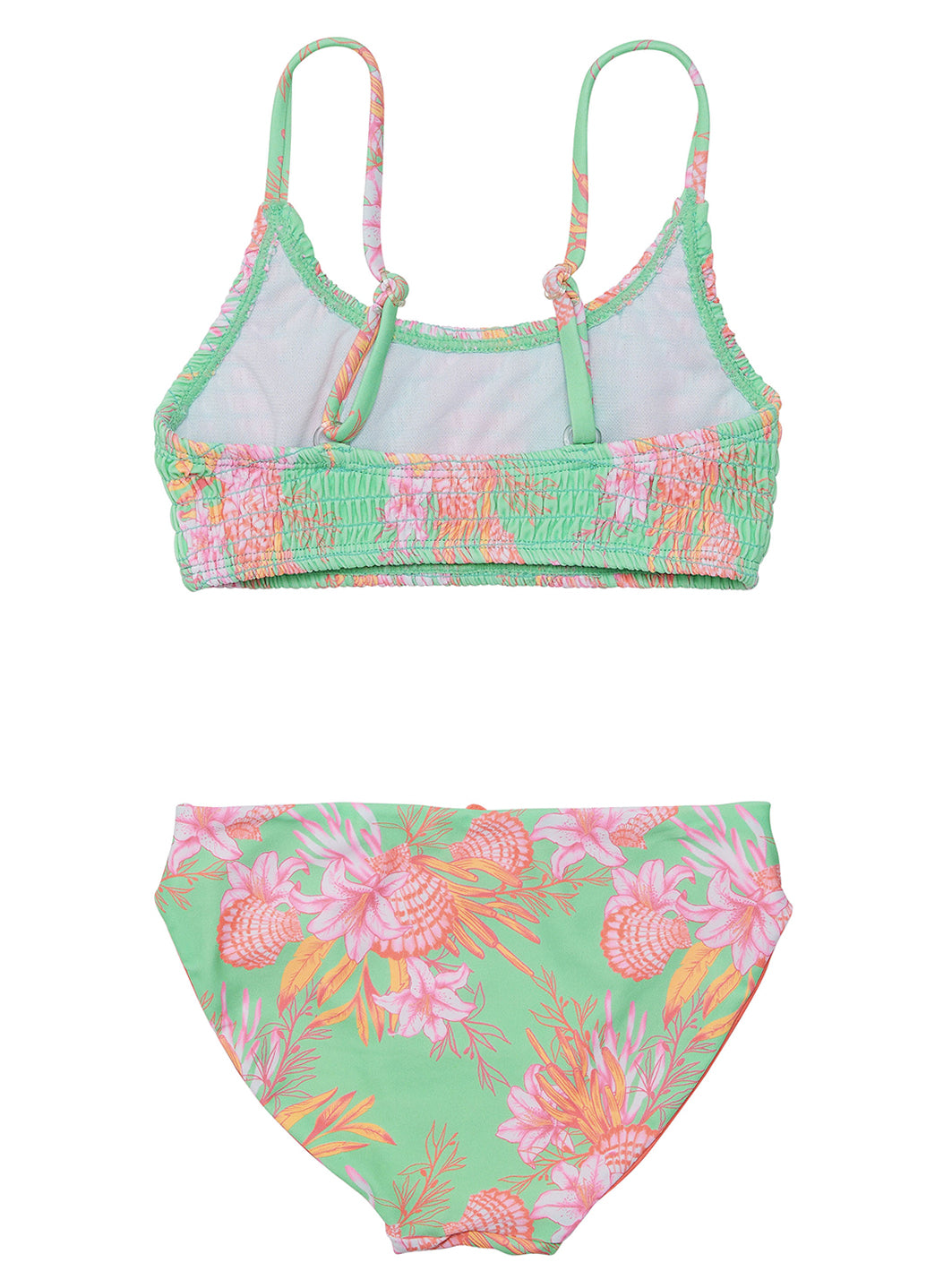 Snapper Rock Girls' Coastal Shells Two Piece Bikini Set (Little Kid, Big Kid)、mySite、noshort
