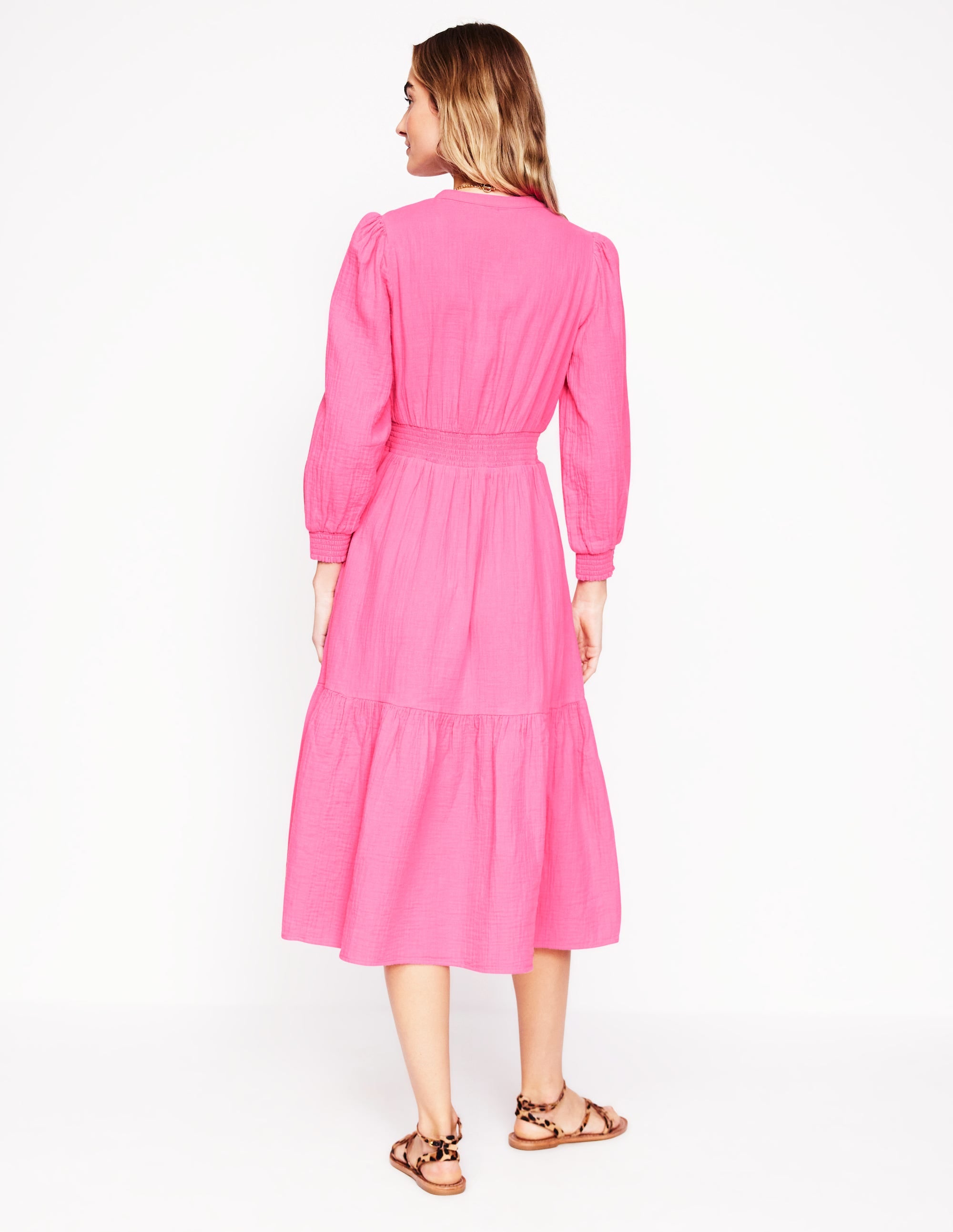  Elena Double Cloth Midi Dress-Sorbet Pink、mySite、ashleygrahame