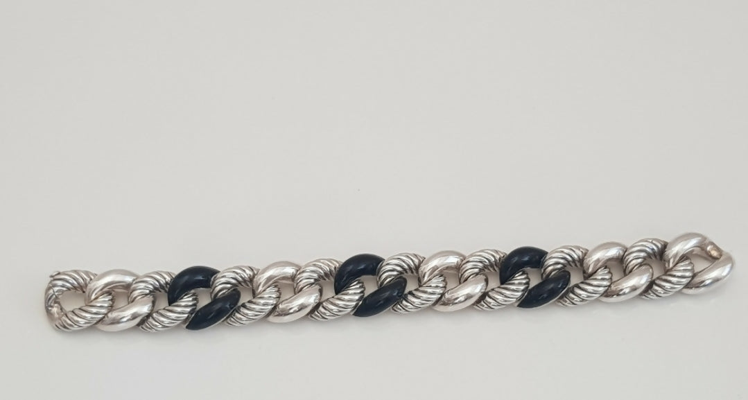 David Yurman Belmont Curb Link Bracelet 鈥?Black Onyx、mySite、hinf8tx79