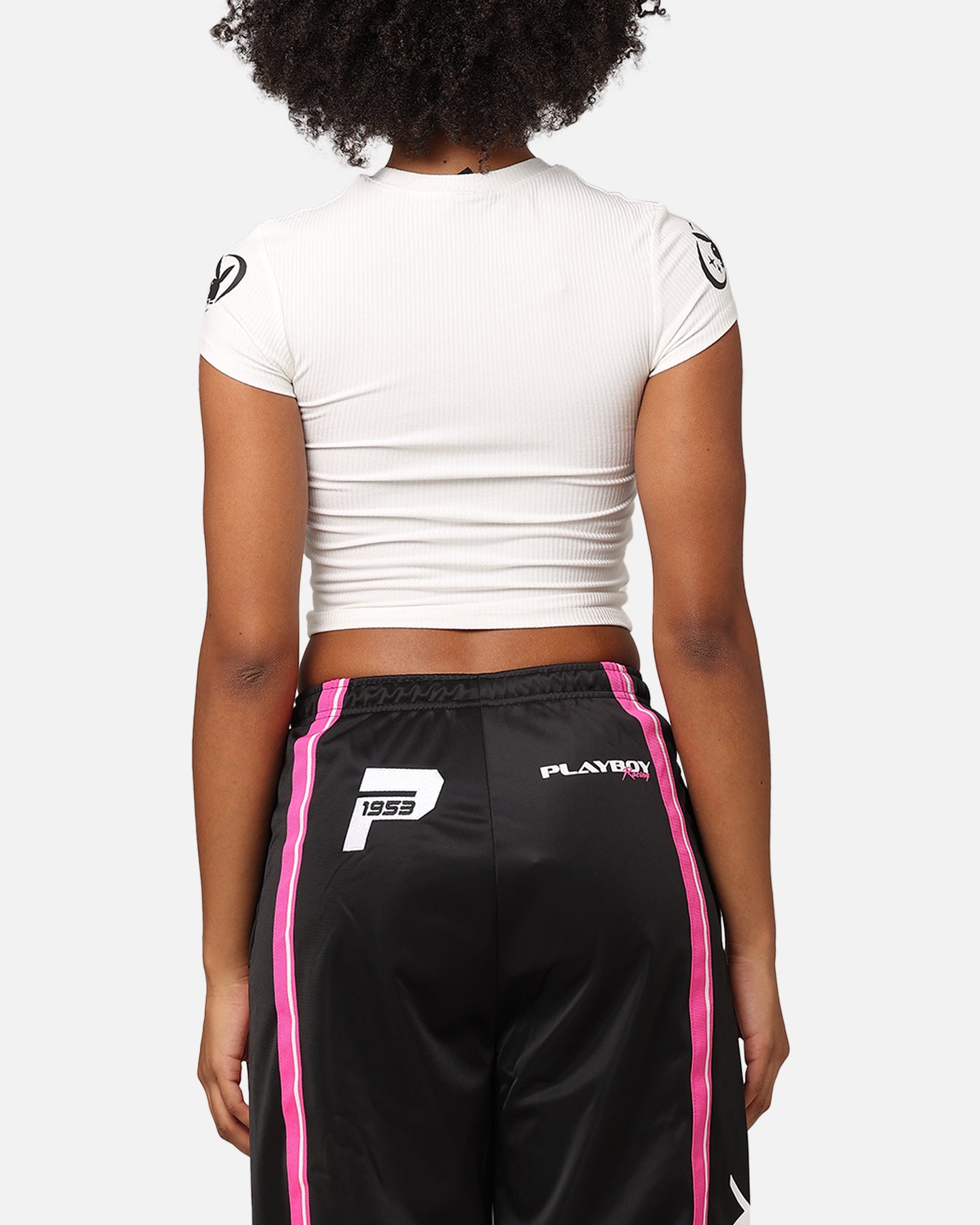 Playboy Women's Racing 1953 Baby T-Shirt White、mySite、zt4zffjzw