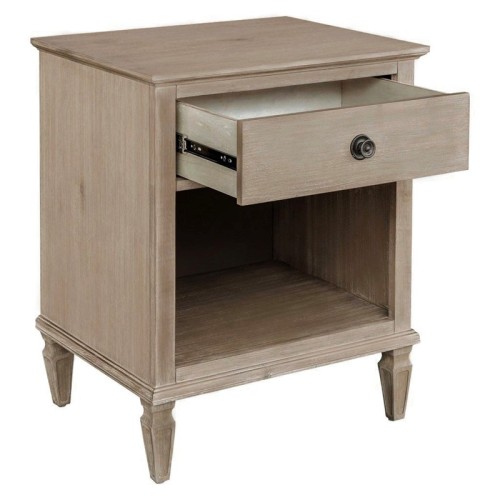 Victoria Bedside Table Reclaimed Grey、、eastwooduniform