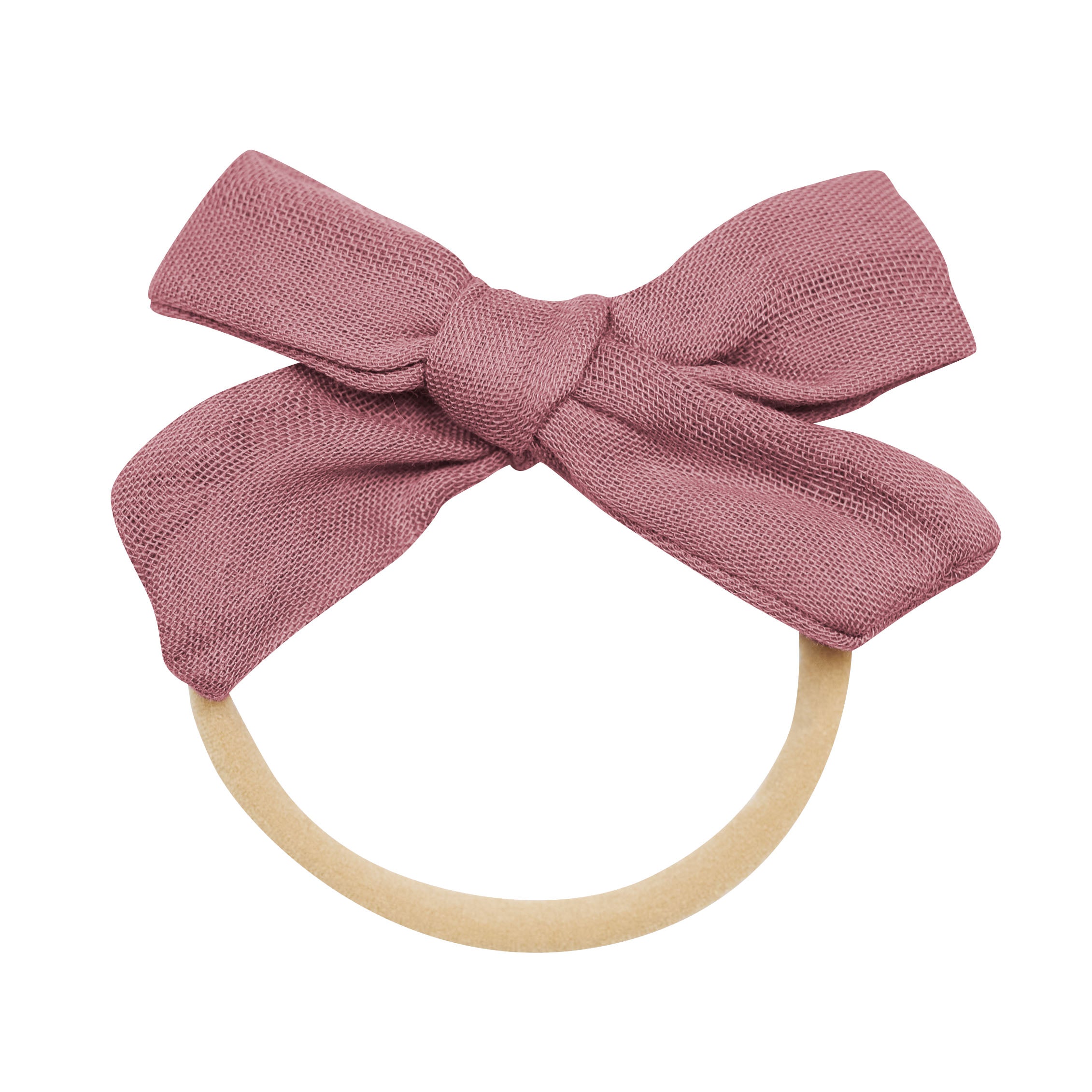  Bamboo Muslin Medium Bow in Dusty Rose、mySite、layawaytickets