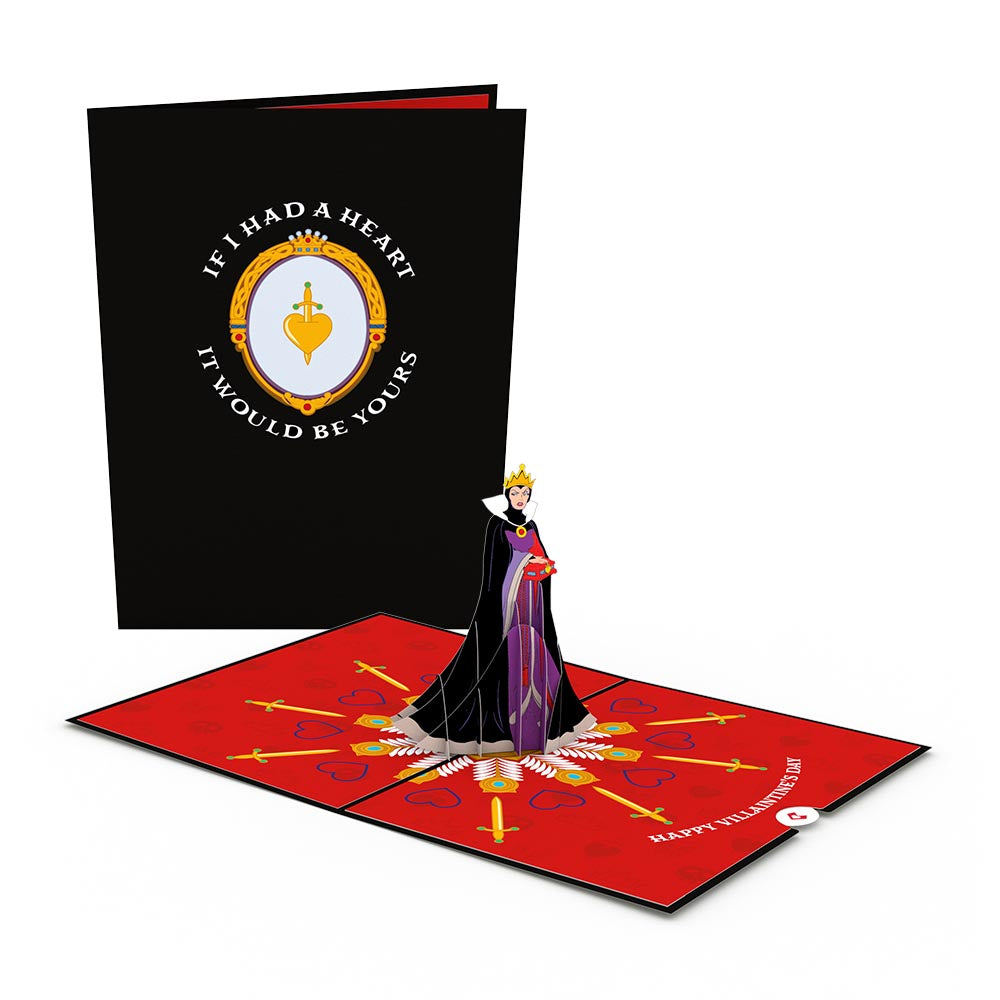 Disney Villains Evil Queen Villaintine Pop-Up Card、mySite、solidvoid