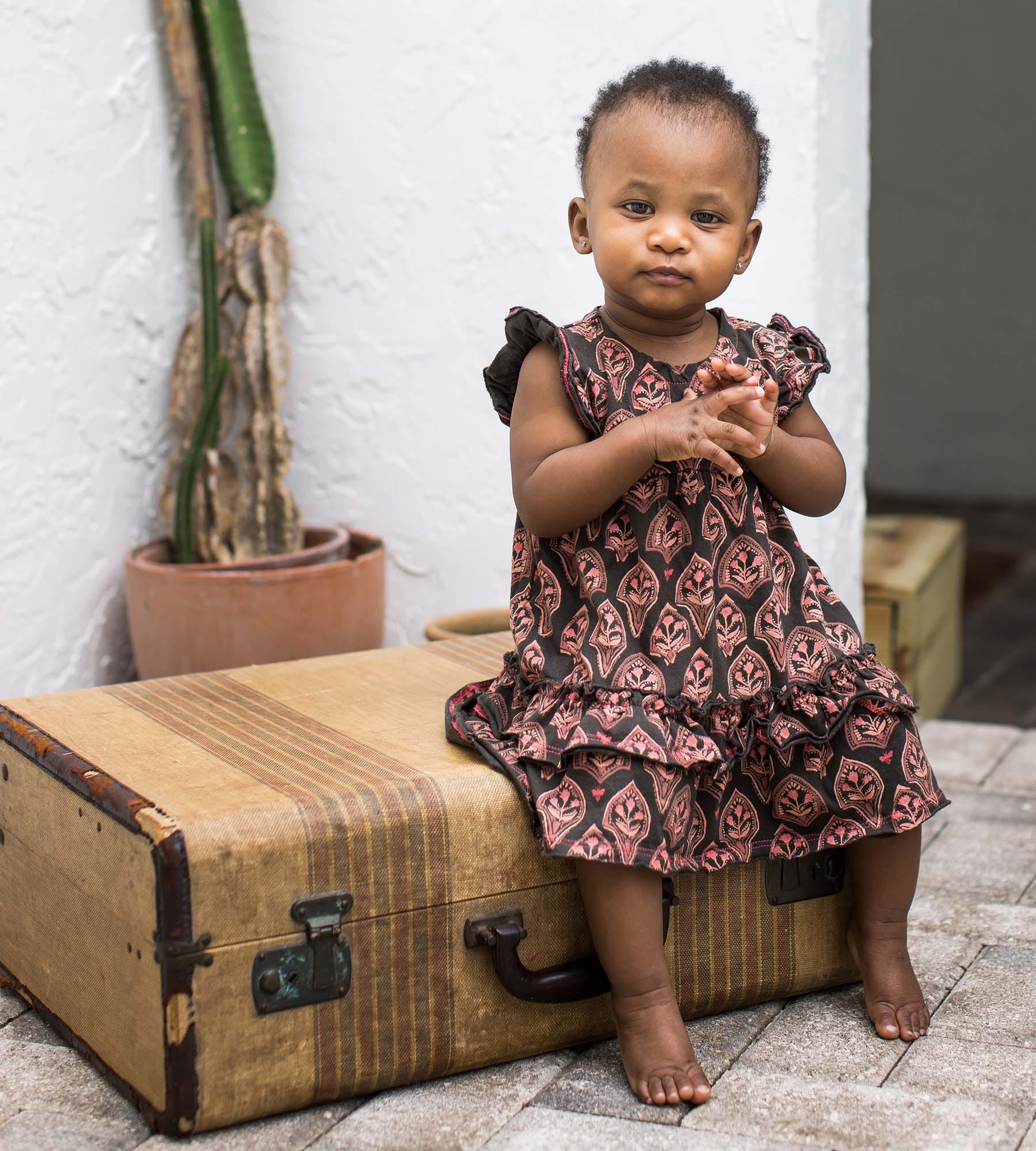  Floral Arches Organic Cotton Dress、mySite、layawaytickets