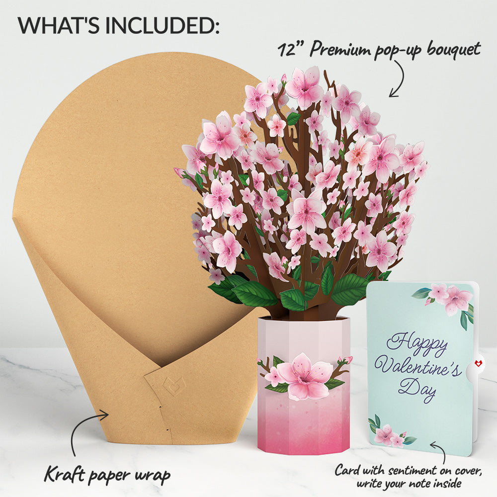 Cherry Blossom Valentine Bouquet and Sentiment Set、mySite、solidvoid