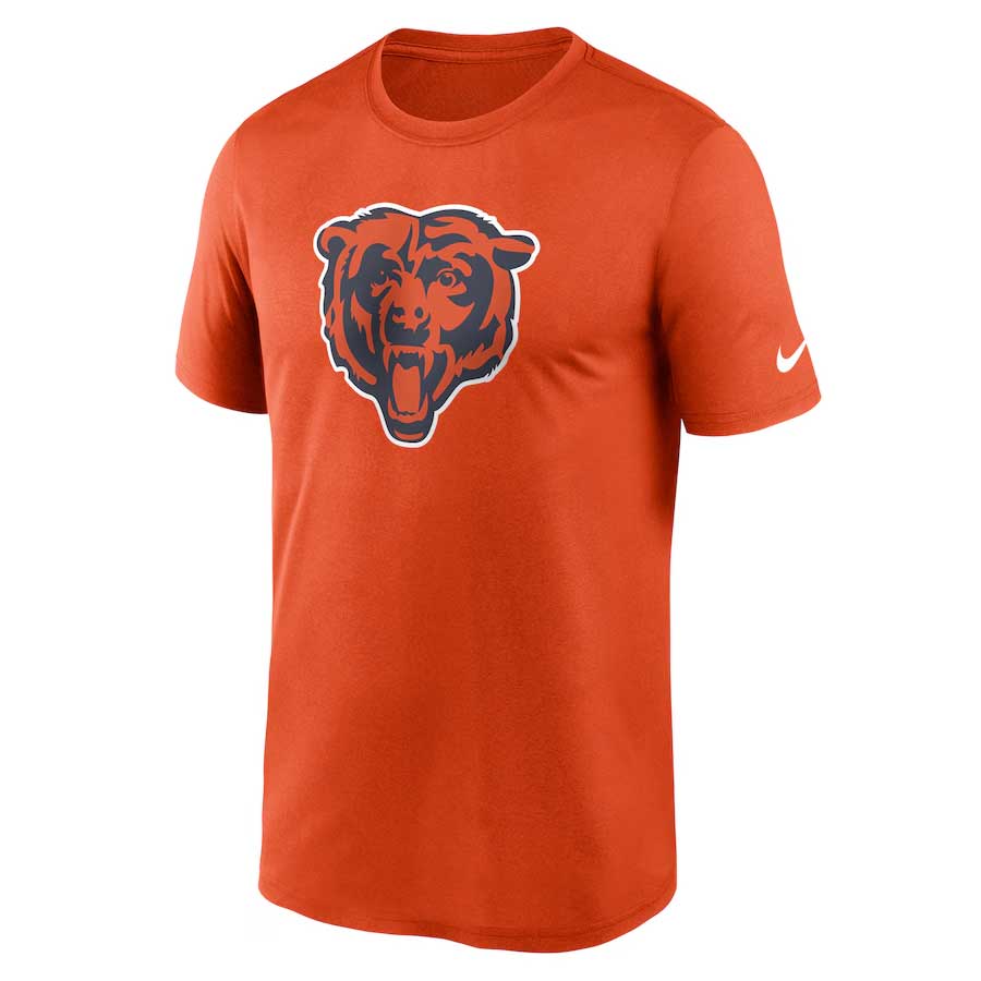 Chicago Bears Nike Orange Primetime Football Log Short Sleeve T Shirt、mySite、vikingsvslions