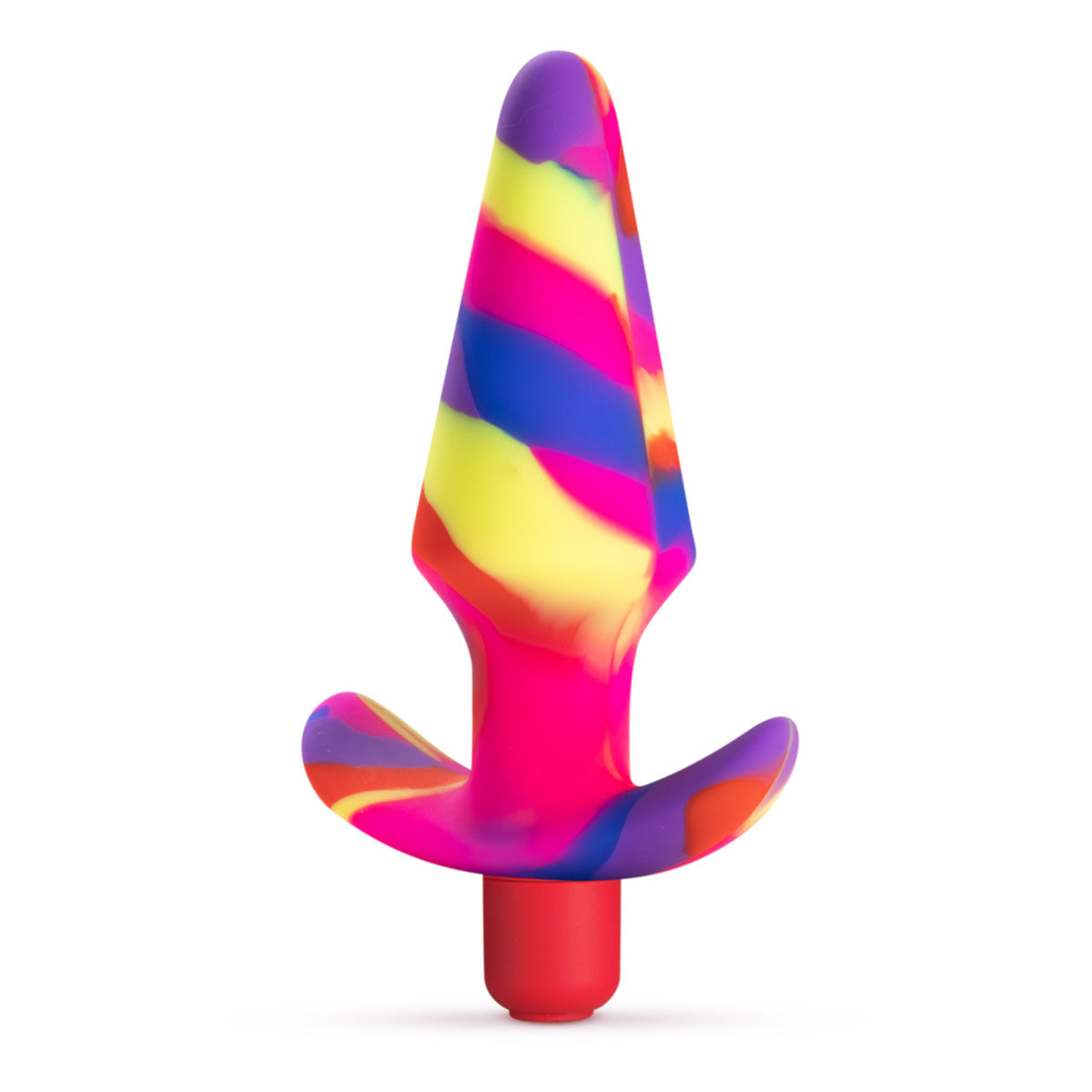 Avant By Blush® | Free Spirit Scarlet: Artisan 5 Inch Vibrating Stayput™ Butt Plug - Elegantly Made with Smooth Ultrasilk® Purio™ Silicone、mySite、bottomscart