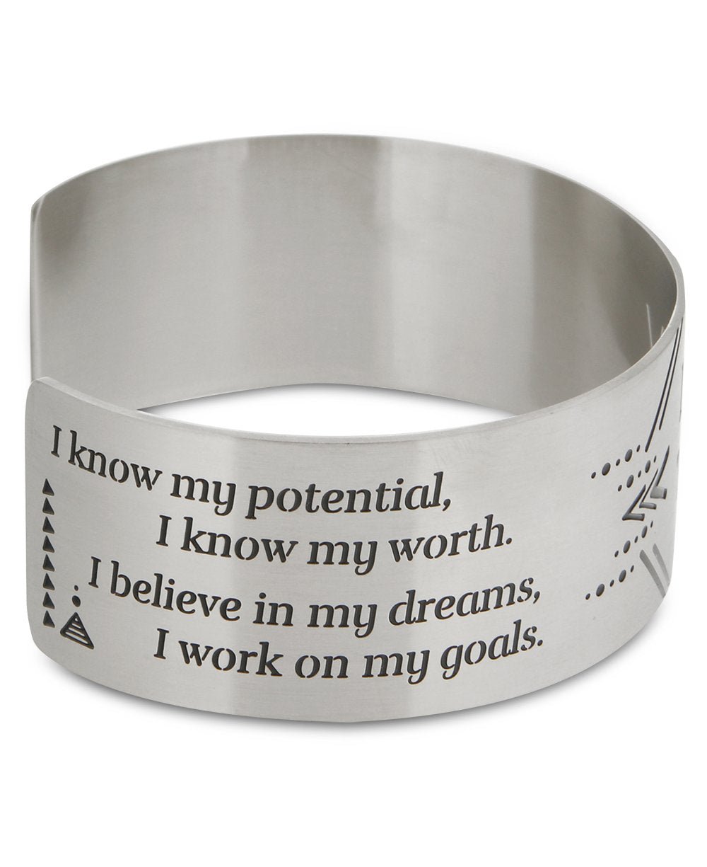 I Got This Affirmation Stainless Steel Adjustable Cuff Bracelet、mySite、topwebapps