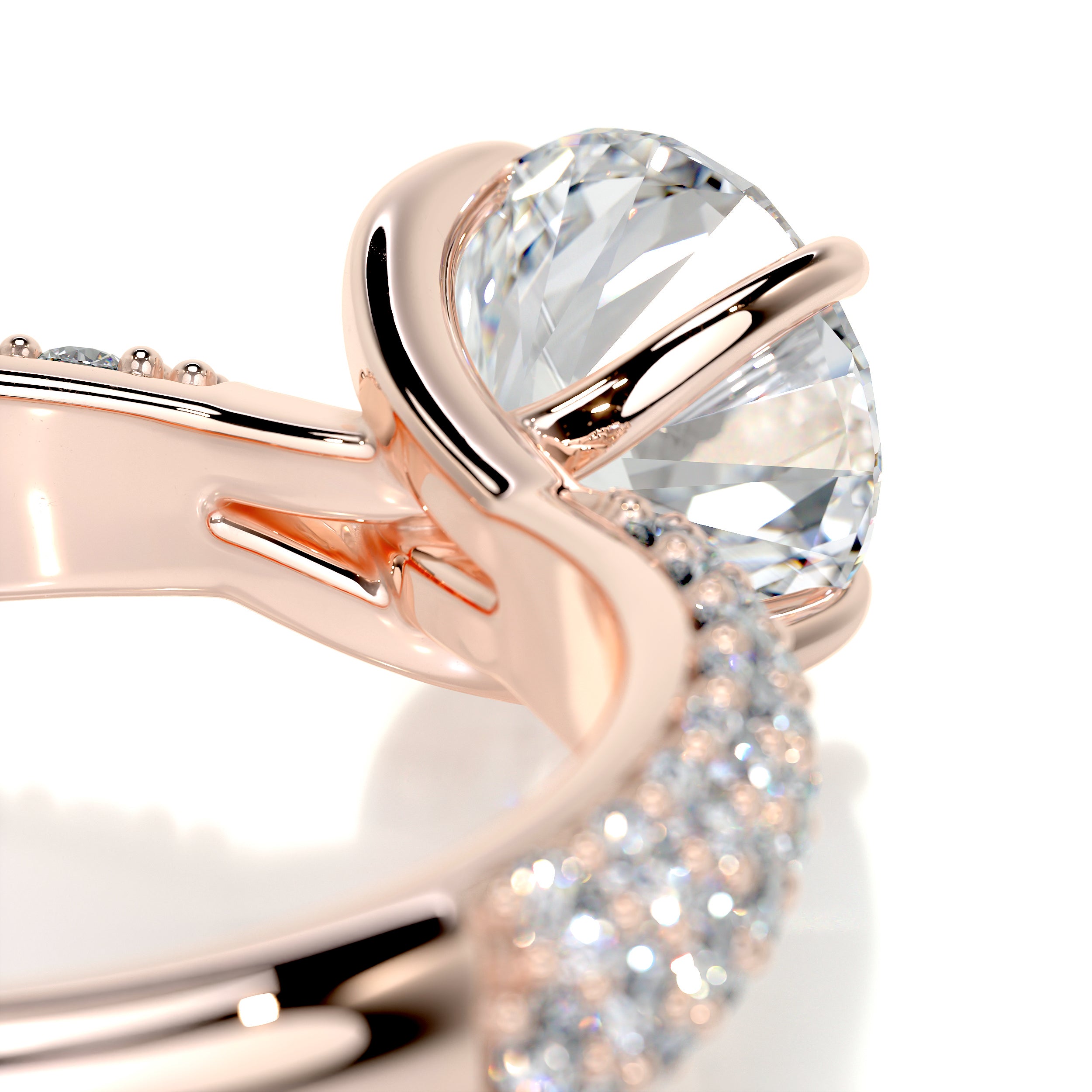 Alora Diamond Engagement Ring -14K Rose Gold、mySite、hinf8tx79