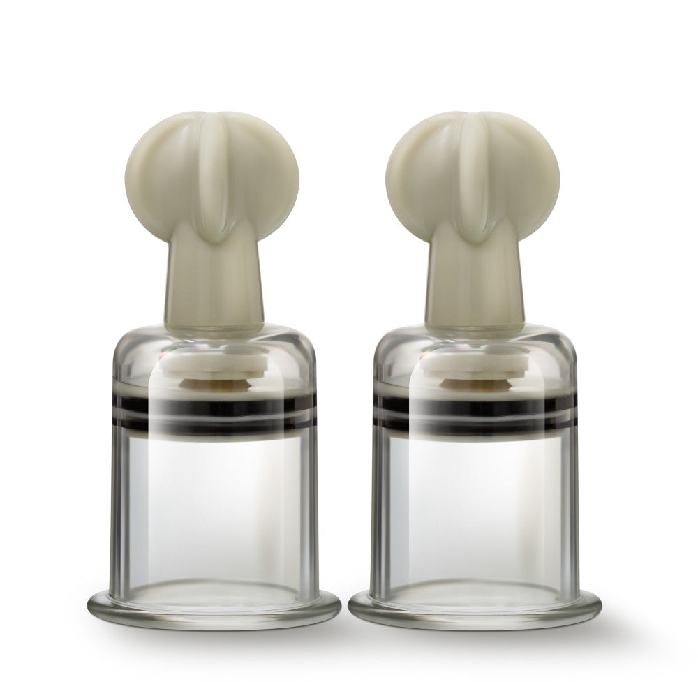 Temptasia By Blush® | Clit & Nipple Large Twist Suckers Set of 2 Clear Pump、mySite、bottomscart