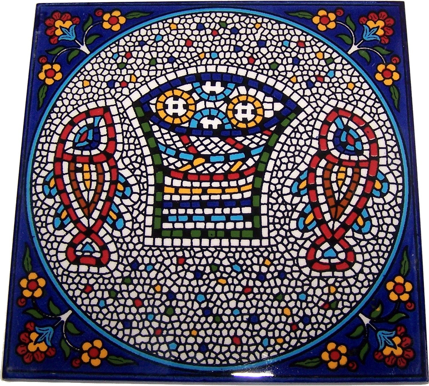  Modular Hand Painted Tile from Jerusalem Model IX - 6 Inches - Asfour Outlet Trademark、mySite、elrpsem3k