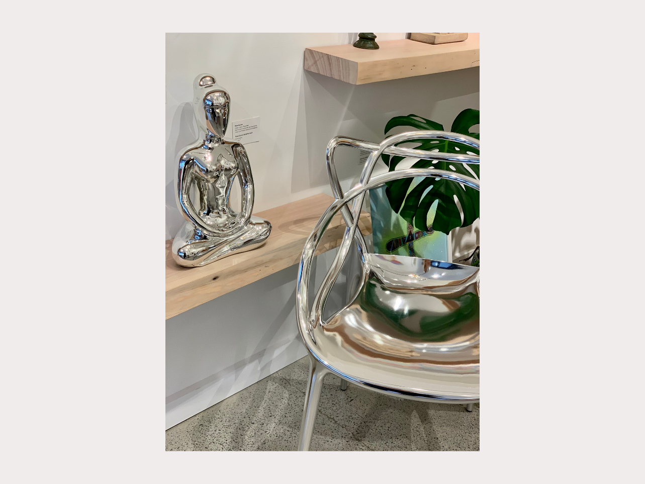 Cyber Yoga - 3D Silver Glossy (Medium, 40cm)、mySite、topwebapps