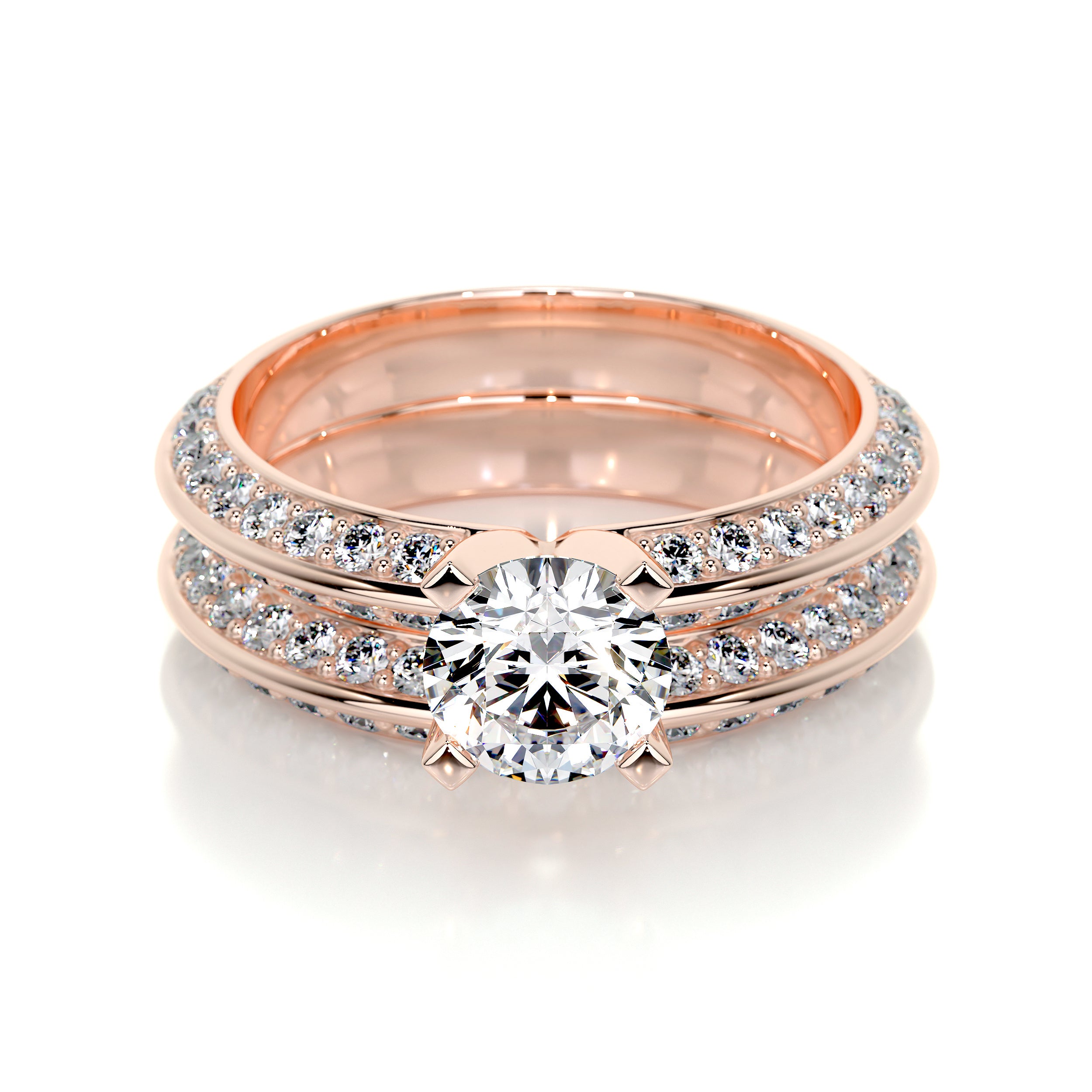 Eliana Lab Grown Diamond Bridal Set -14K Rose Gold、mySite、hinf8tx79