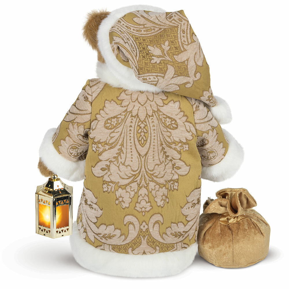 15 In. Limited Edition Gilded Christmas Santa Bear、mySite、pszhyizbm