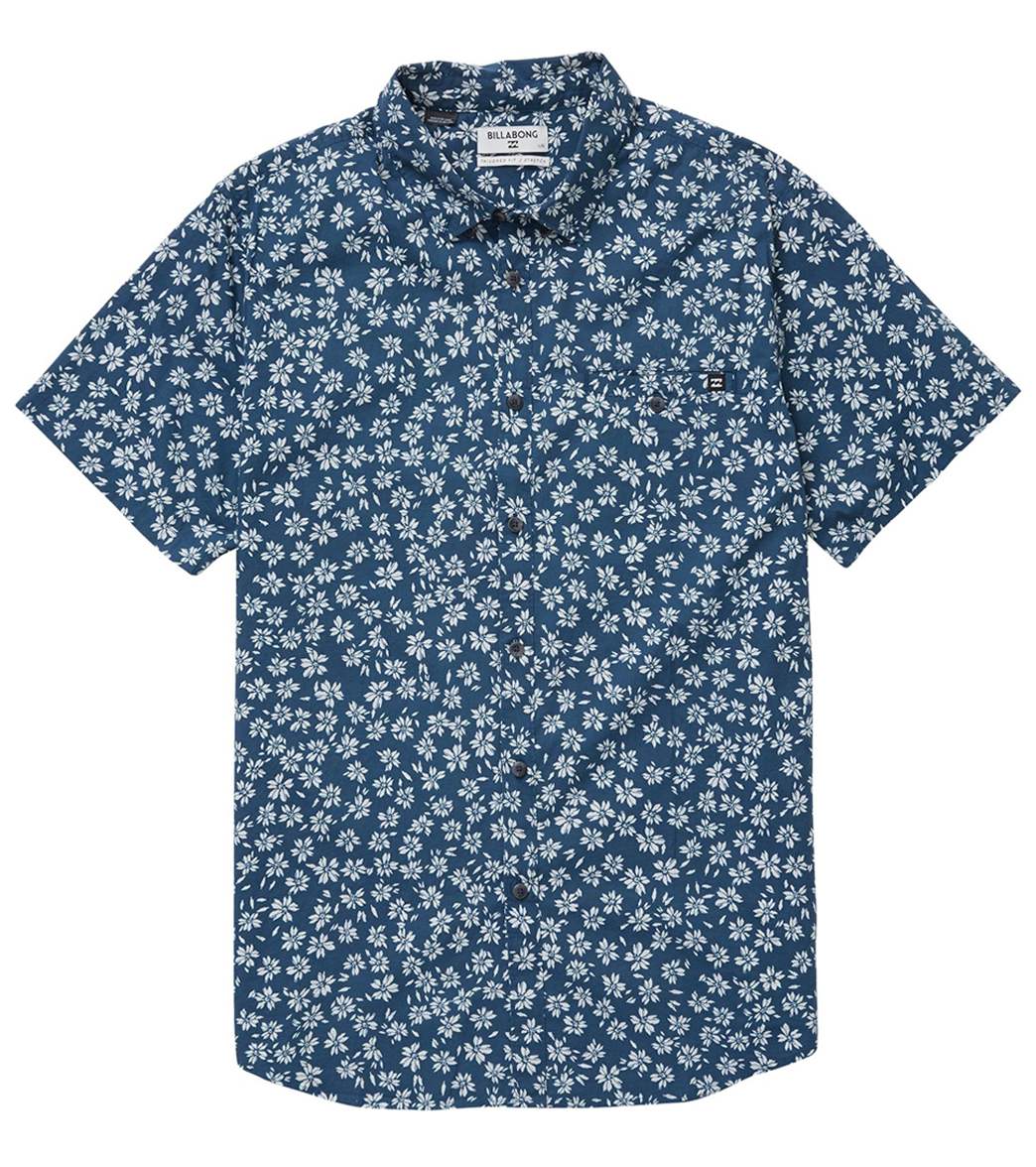 Billabong Boys' Sundays Mini Short Sleeve Woven Shirt (Big Kid)、mySite、noshort