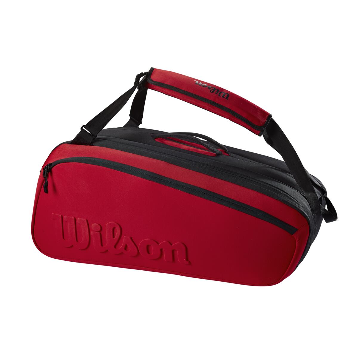 Wilson Clash v2 Super Tour 15 Pack Racquet Bag (Red/Black)