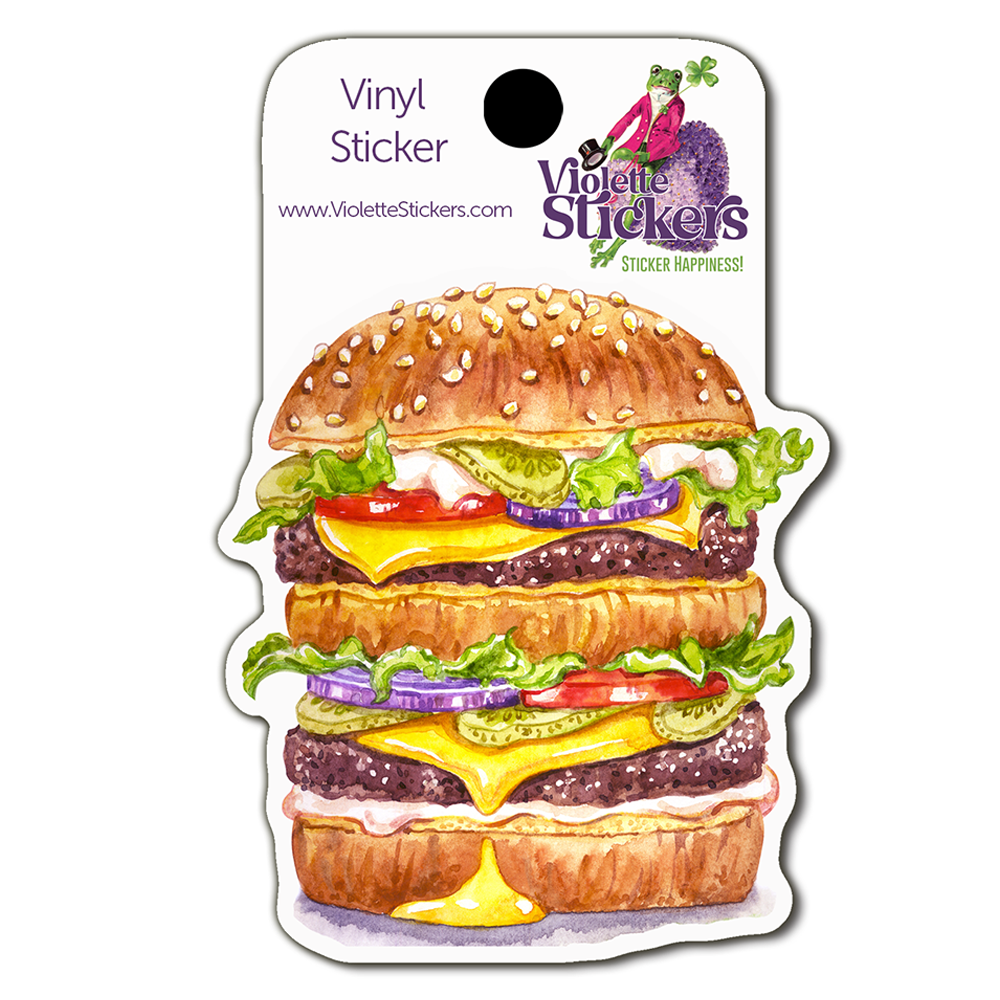  Hamburger Vinyl Sticker Decal、mySite、ghnorth
