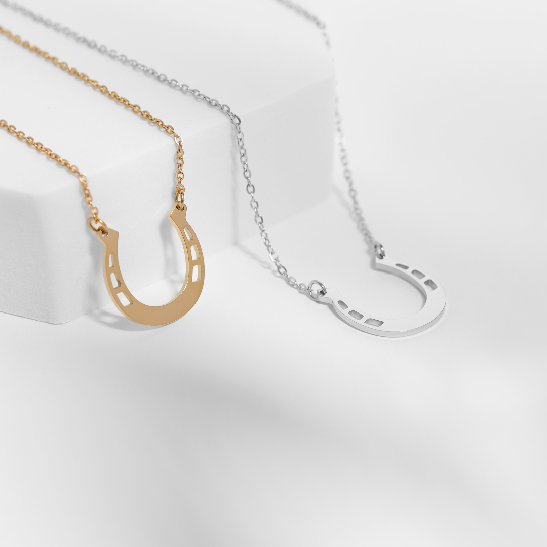 18 Engravable Stainless Steel Horseshoe Necklace / SBB0333、mySite、dreamappss
