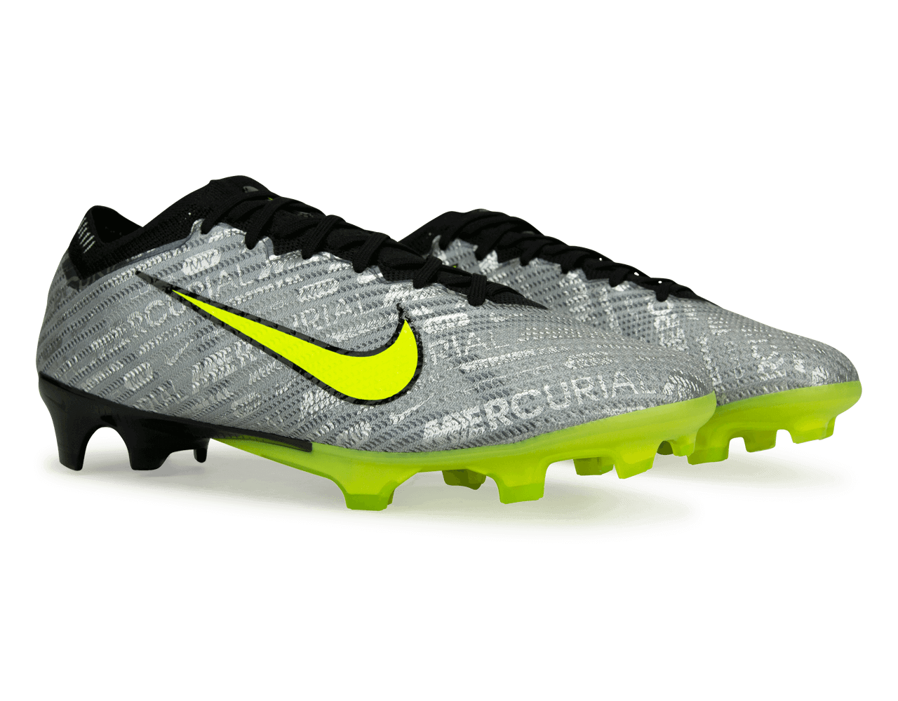 Nike Men's Zoom Mercurial Vapor 15 Elite XXV FG Silver/Volt、mySite、bottomscart
