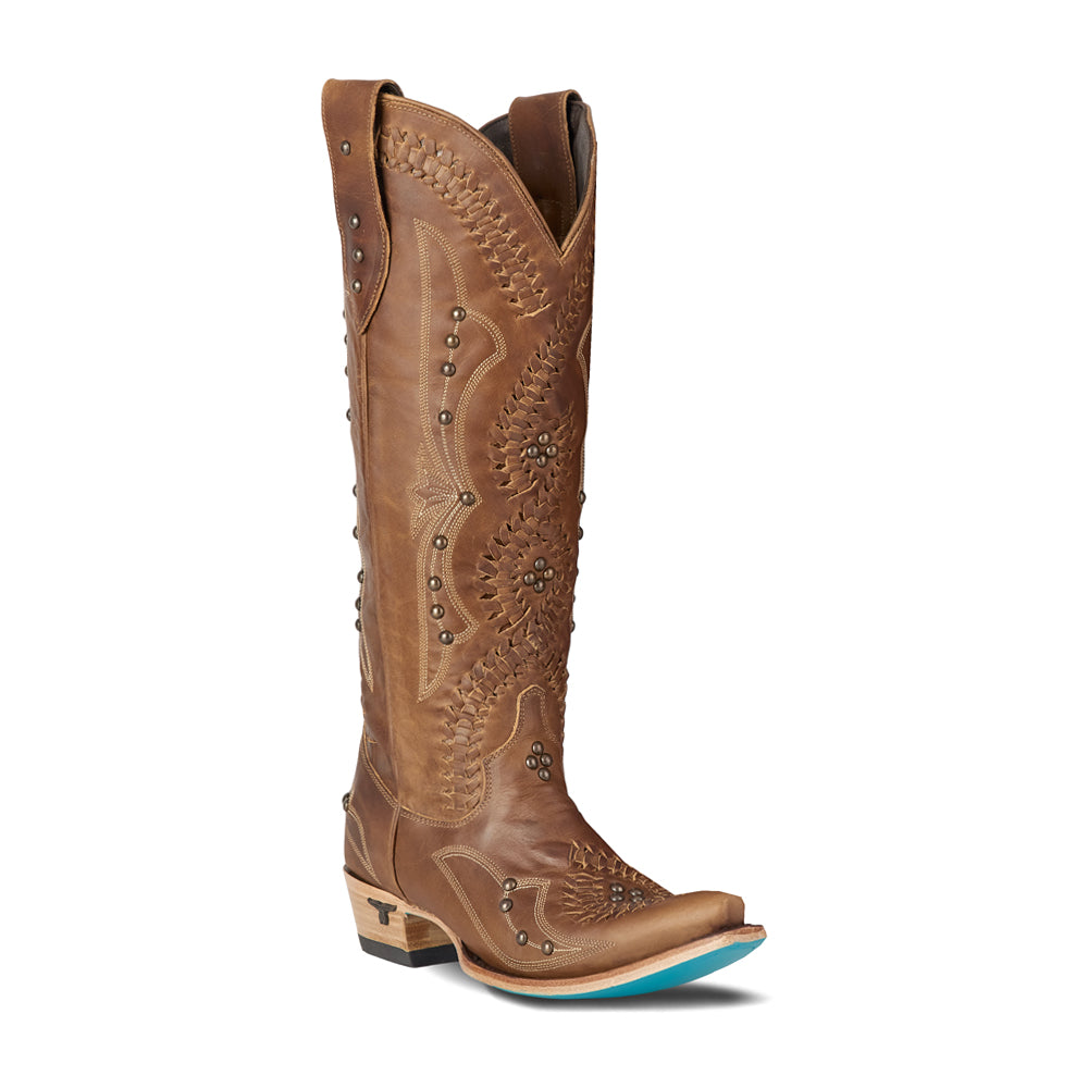 Cossette Studded Embroidered Snip Toe Pull On Cowboy Boots、mySite、gtrtttuynbv
