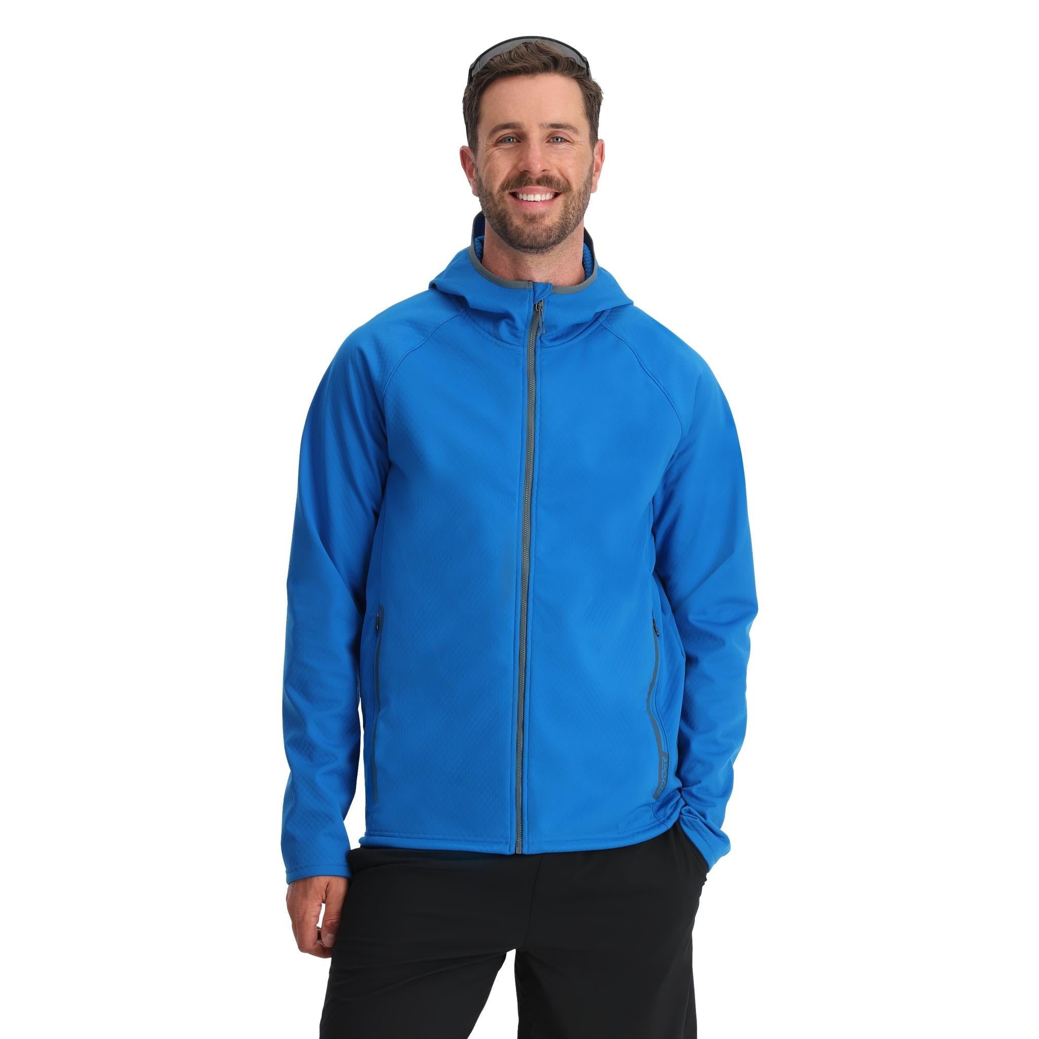 Mens Gridweb ShellFleece™ Hoodie - Cobalt、mySite、i-lightchina