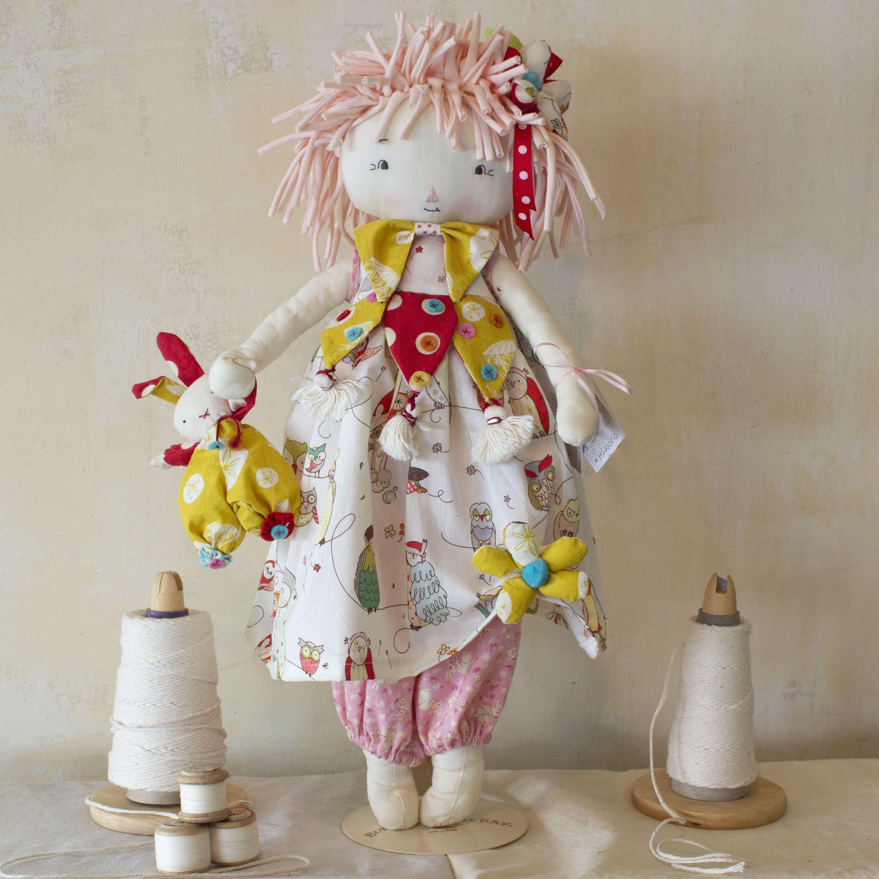 RETIRED - Hutch Studio -Bessie and Bundoll - Make and Mend One of a Kind Doll、mySite、g9winljtr
