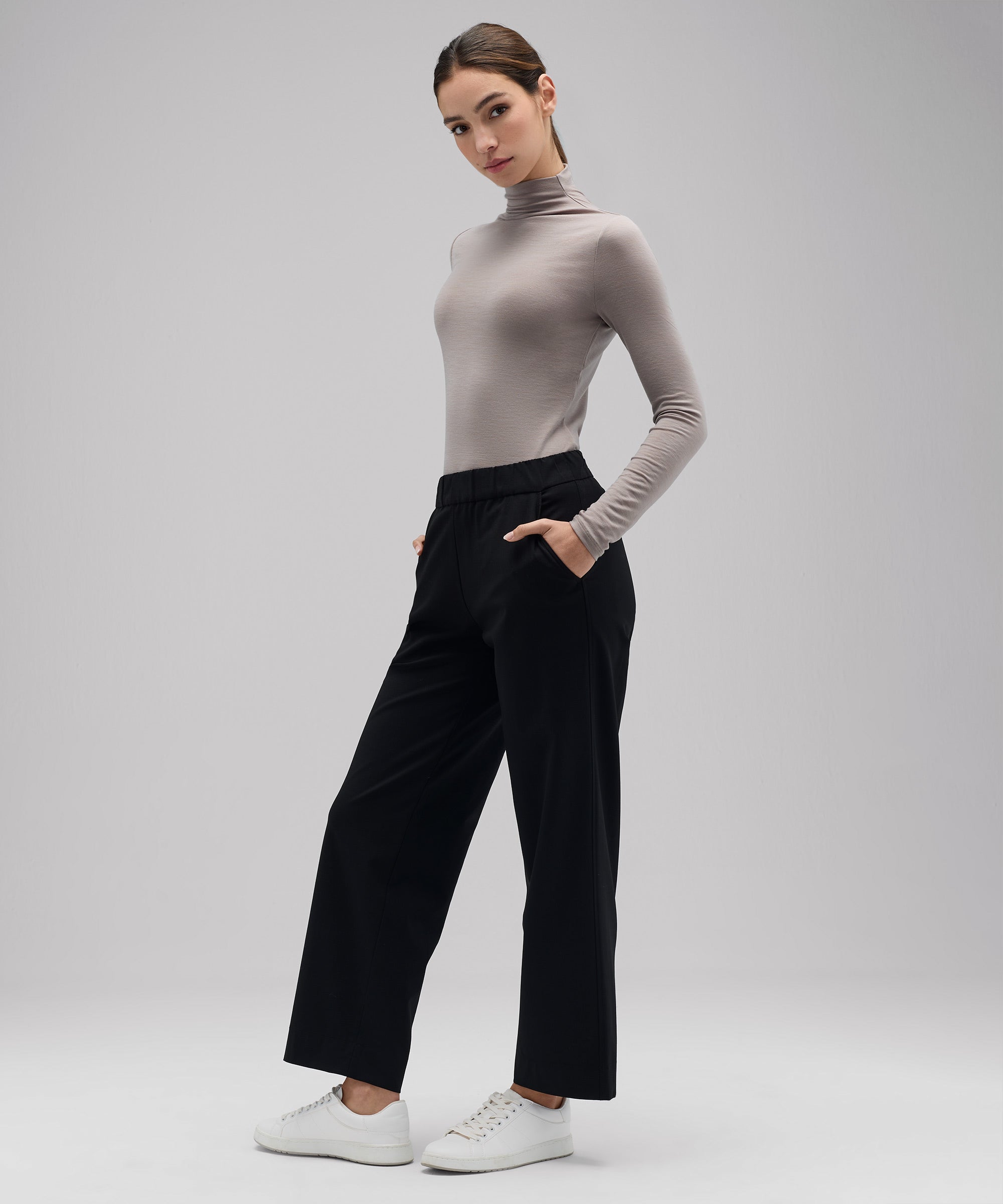 Women's Merino Mock Neck Top、mySite、noshort