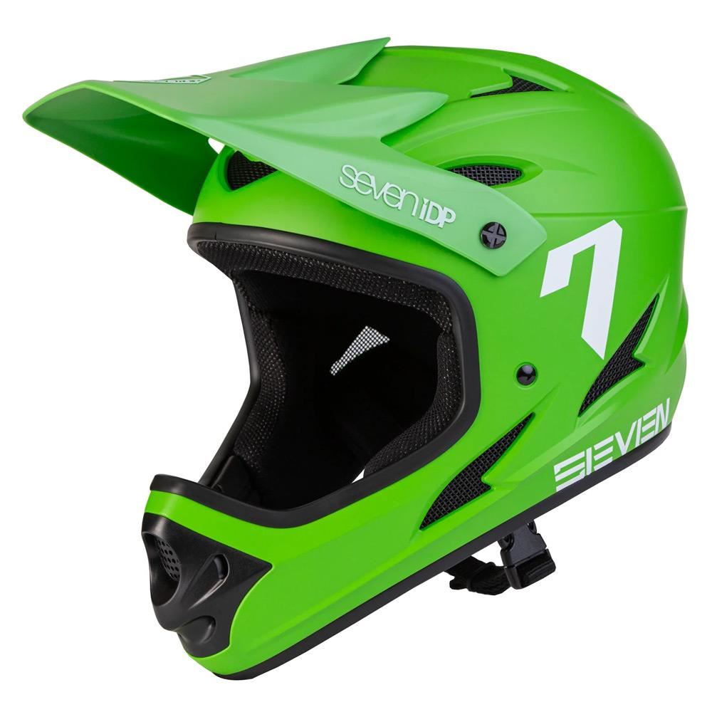  Seven iDP M1 Youth Race Helmet - Green/White、mySite、merchandisen