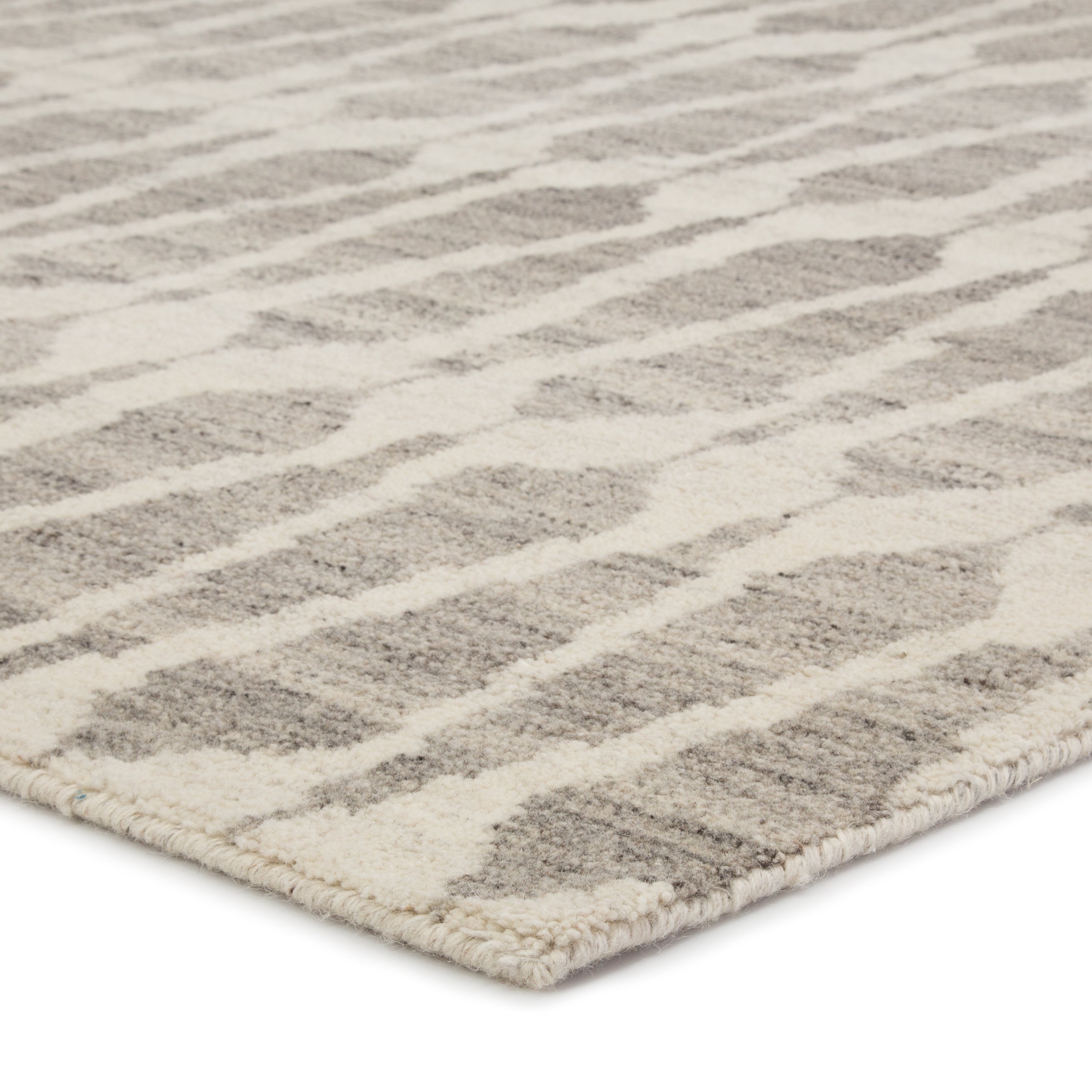 Sabot Hand-Knotted Geometric Ivory Light Gray Area Rug、mySite、gigharbornorthrealestate
