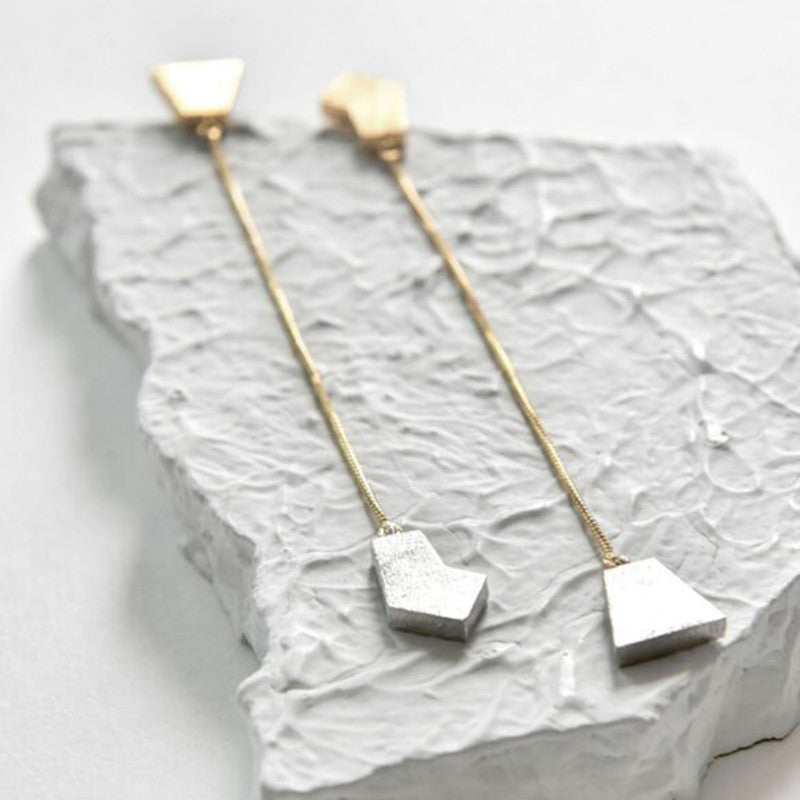 Brass Sakondu Earrings | Gold & Silver、mySite、camillekostekn