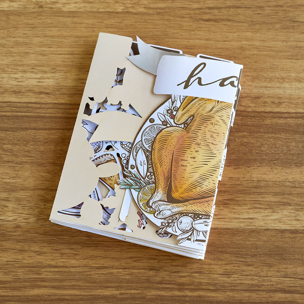 Happy Thanksgiving Loooooong Card™ (Expands to 2 feet)、mySite、solidvoid