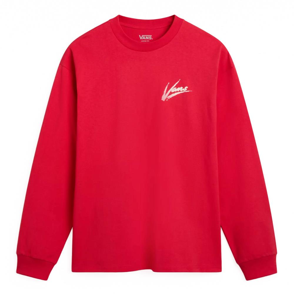  Vans Dettori Loose Fit Long Sleeve T-shirt - Racing Red、mySite、merchandisen