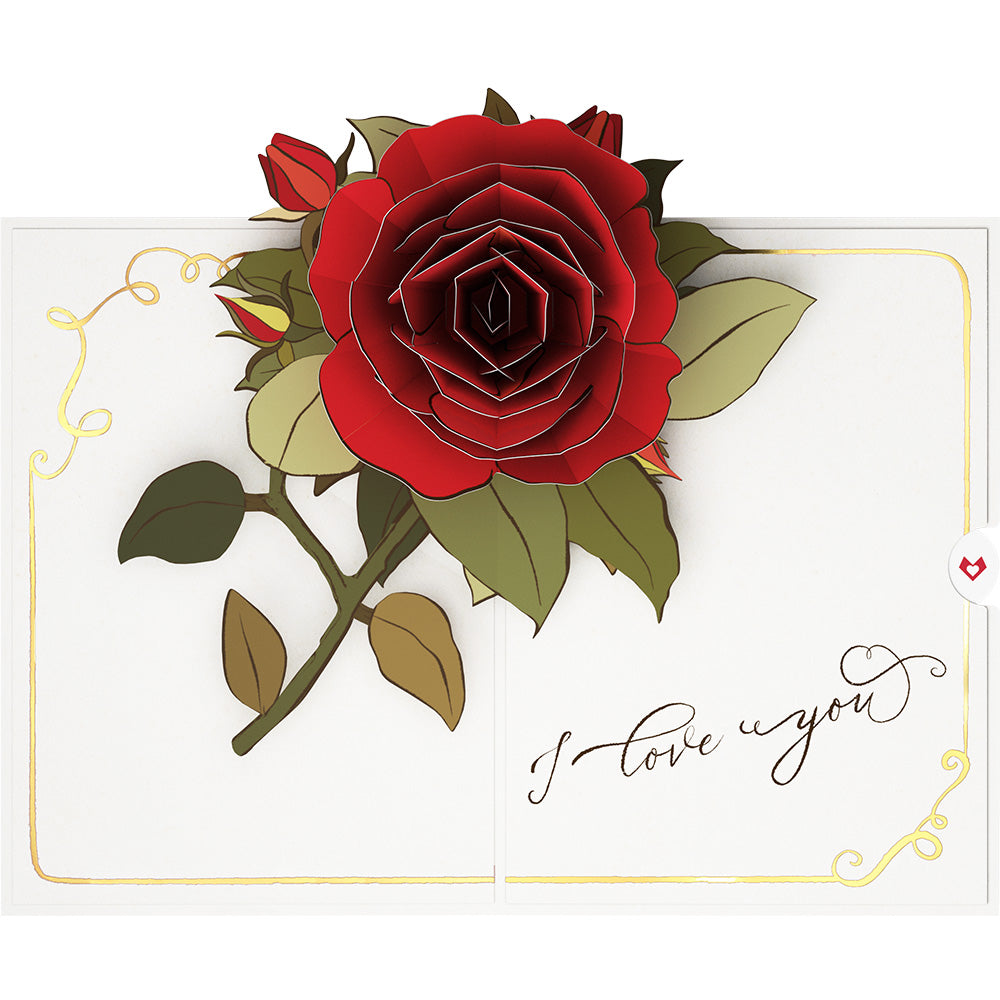 I Love You Roses Pop-Up Card、mySite、solidvoid