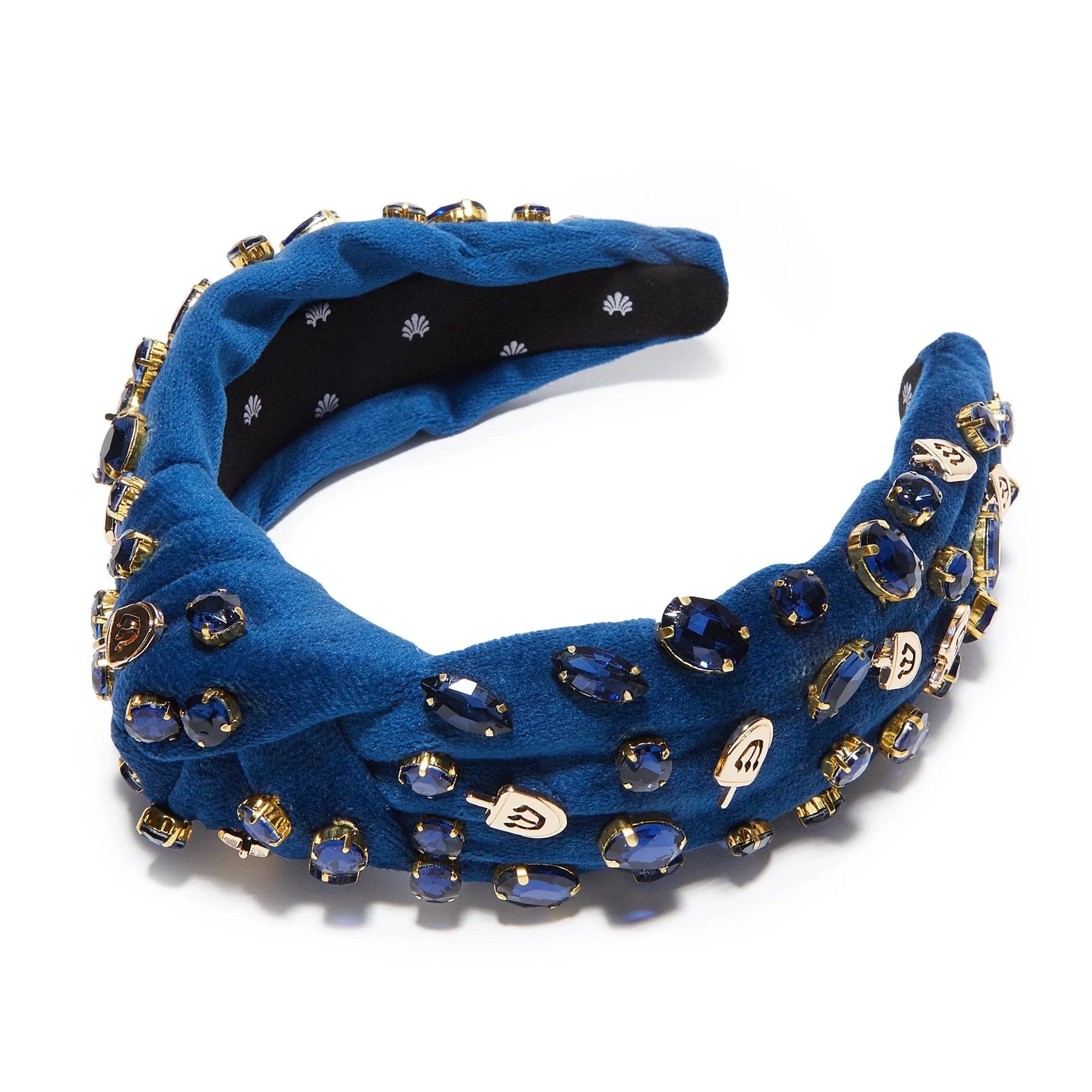 Indigo Crystal Dreidel Knotted Headband by Lele Sadoughi、mySite、topwebapps