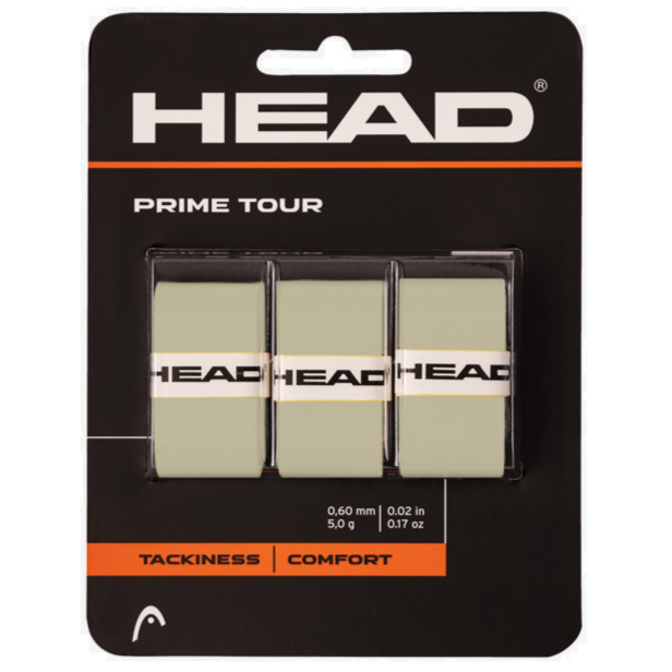 Head Prime Tour Overgrip 3 Pack Grey
