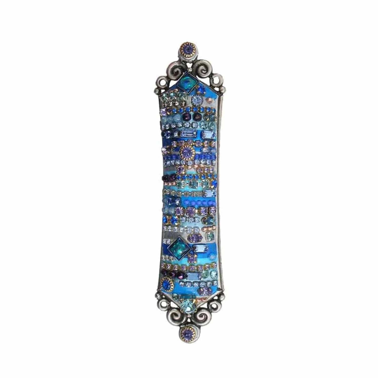 Multi-Blue Mezuzah by Michal Golan、mySite、topwebapps