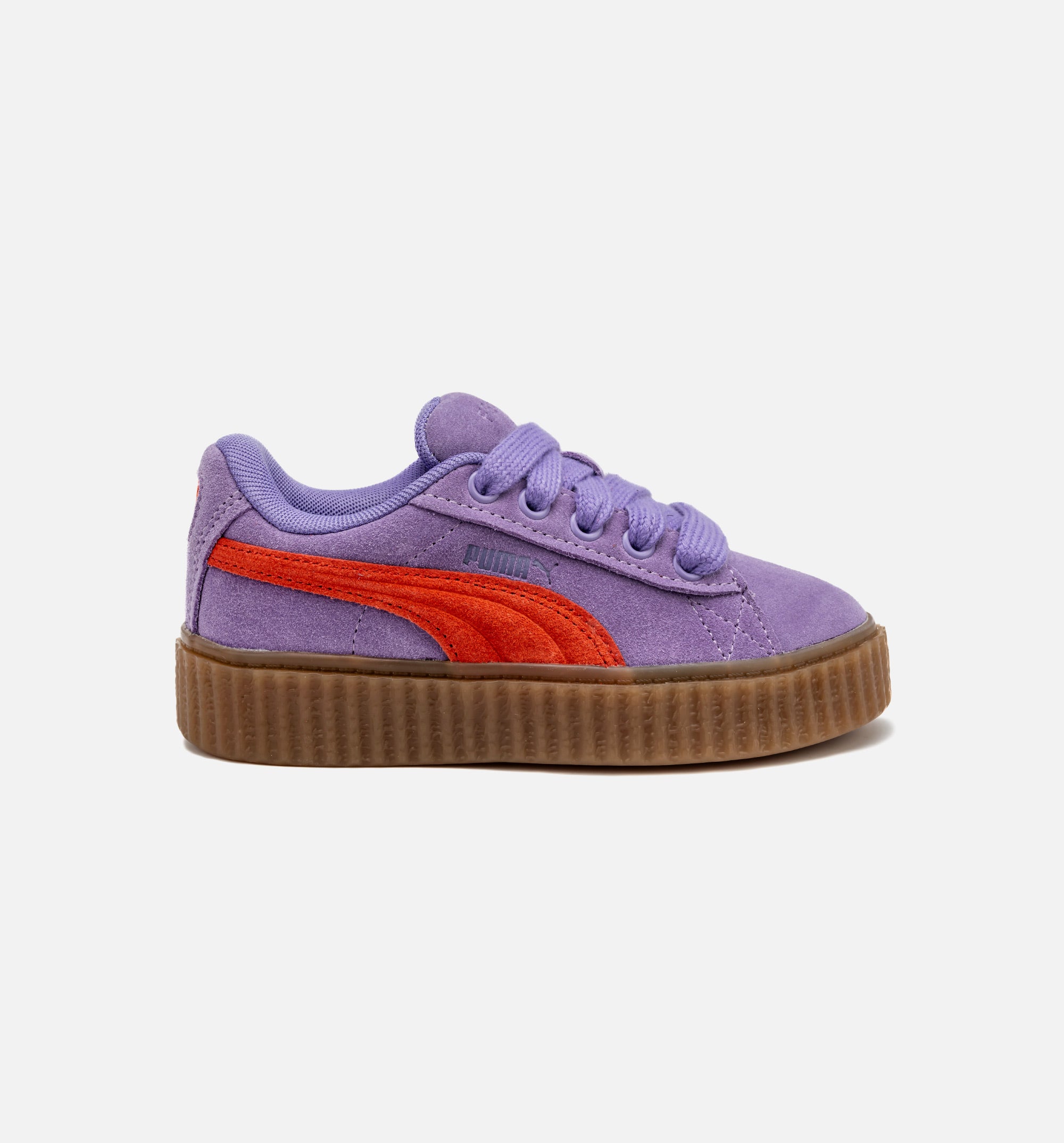Fenty Creeper Phatty Preschool Lifestyle Shoe - Lavender/Red/Gum Free Shipping、mySite、dreamappss