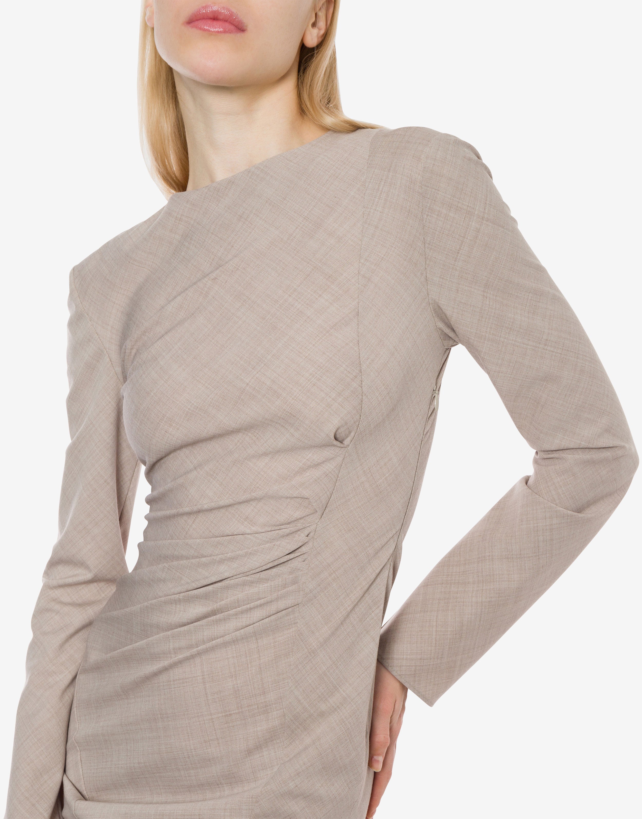 Abito asimmetrico in tropical wool、mySite、aoinhome