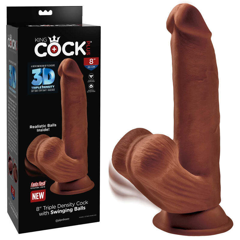 King Cock 3D 8' | Triple Density Cock | Swinging Balls | Tan | Fanta Flesh Masterpiece、mySite、bottomscart