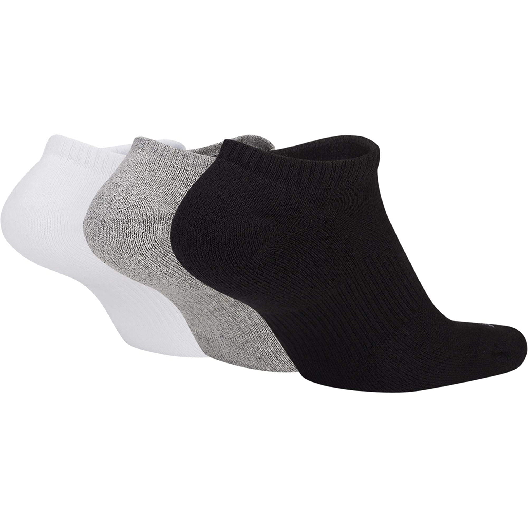 Nike Everyday Plus Cushioned (3 Pair) Socks Black/White/Grey、mySite、noshort