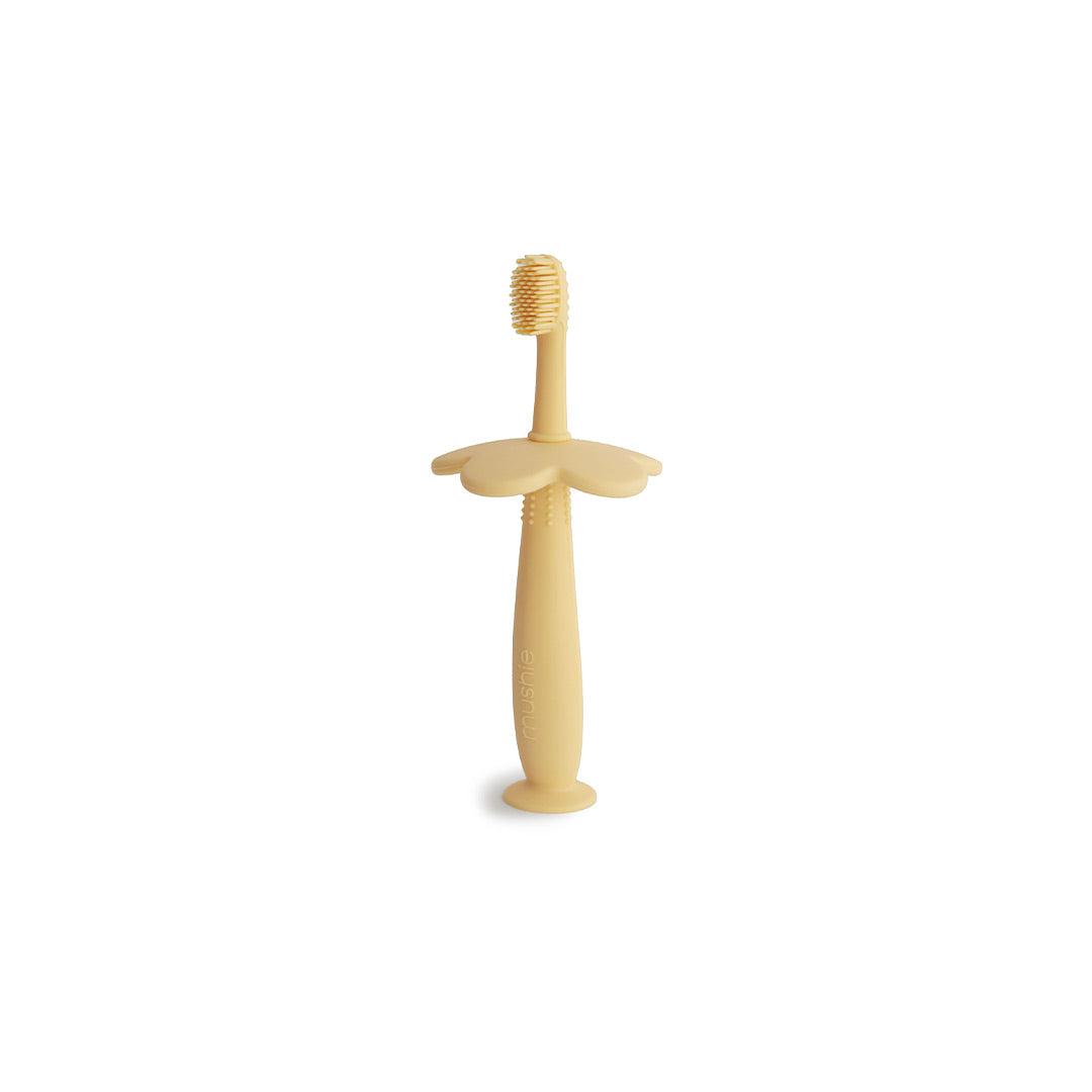  Mushie Training Toothbrush - Flower - Pale Daffodil、mySite、merchandisen
