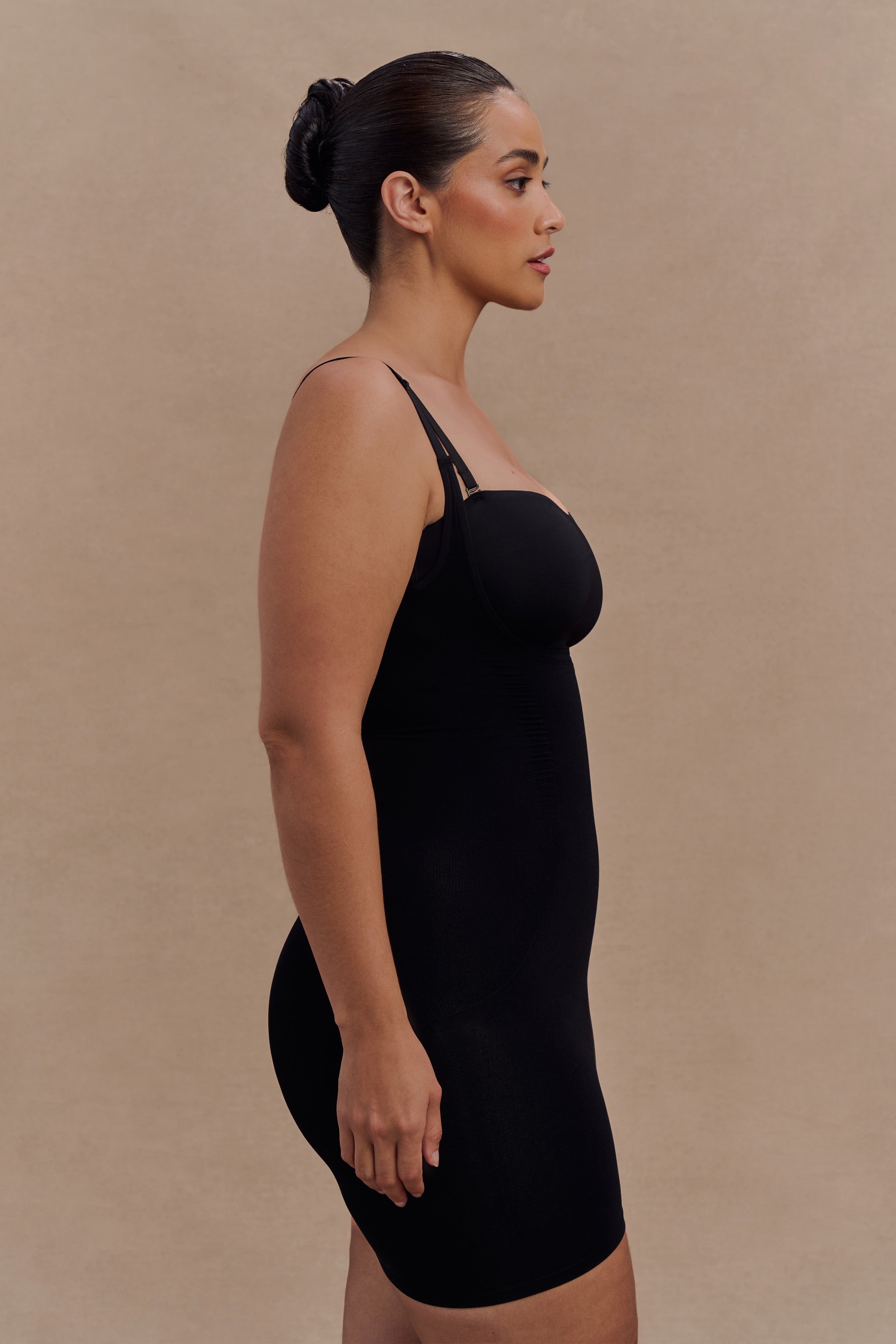 Jocelyn Backless Shapewear Mini Dress - Black、mySite、solidvoid