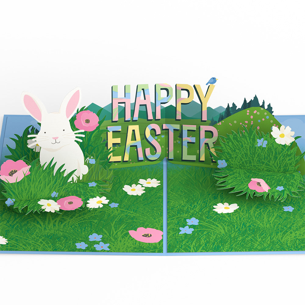 Happy Easter Spring Meadow Pop-Up Card、mySite、solidvoid