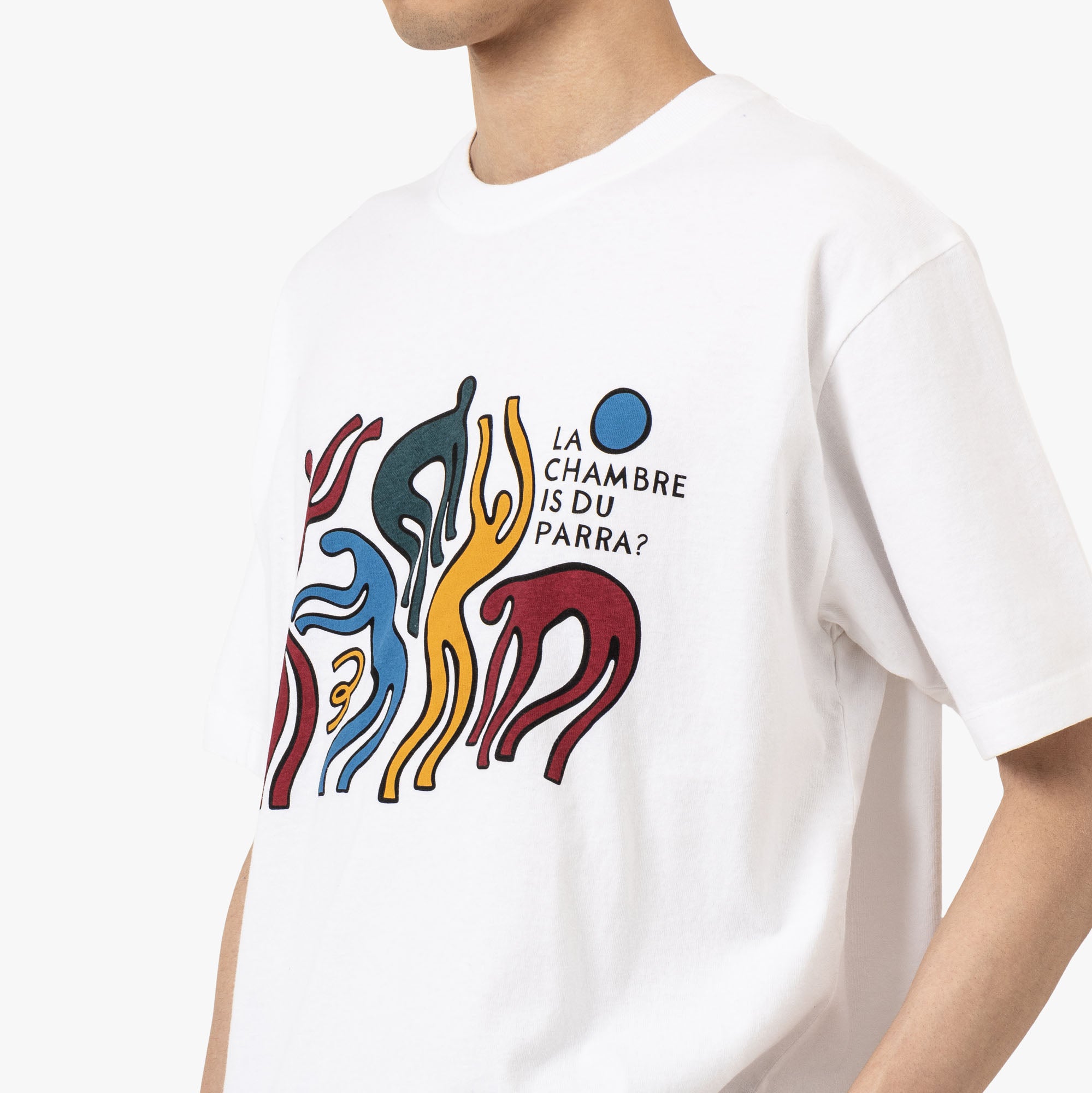  by Parra La Chambre Nuit T-Shirt White、mySite、merchandisen
