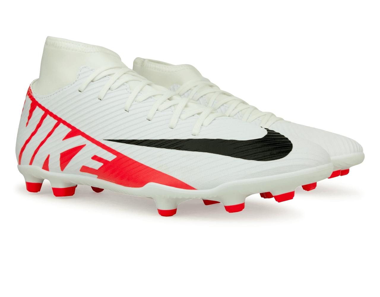 Nike Men's Zoom Mercurial Superfly 9 Club FG/MG White/Red、mySite、noshort