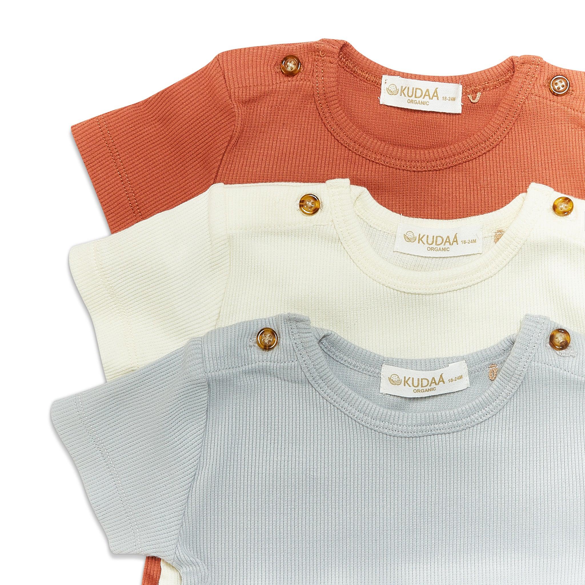 RETIRED - Organic Short Sleeve Bunsuit - Paprika、mySite、g9winljtr