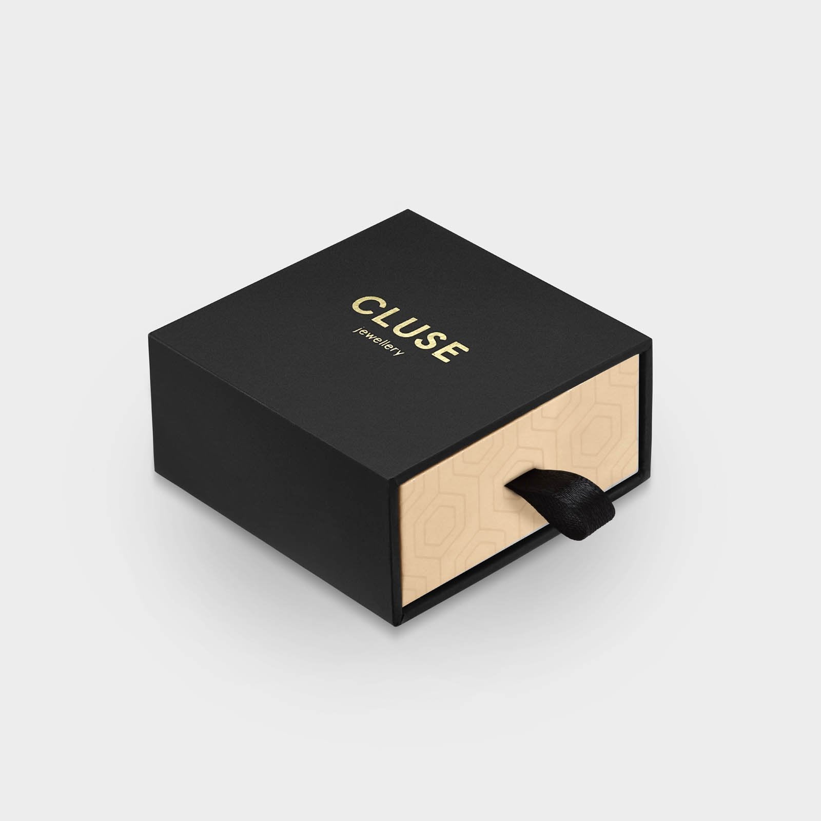  Essentielle Stud Earrings Open Hexagons Rose Gold Colour