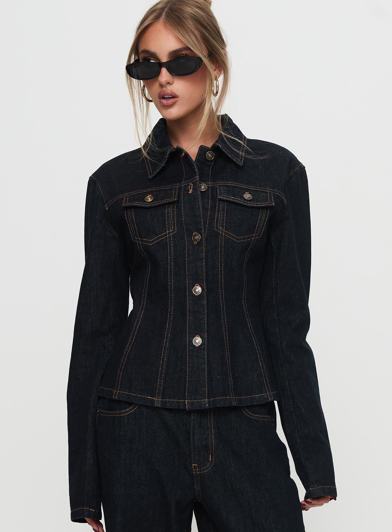 Rider Denim Jacket Dark Denim、mySite、solidvoid